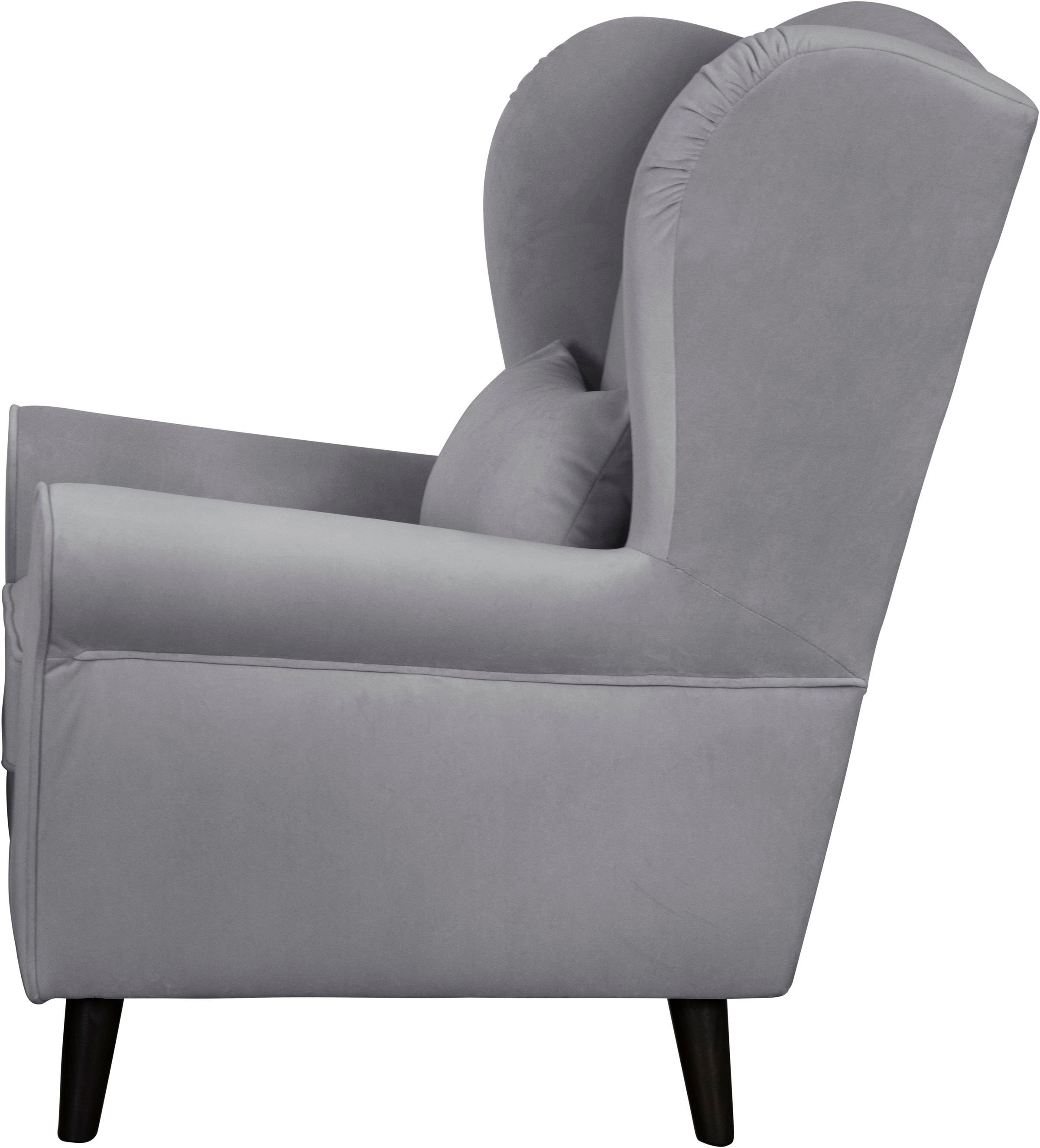 Home affaire Sessel »Ohrensessel CHISTELLE, wahlweise mit Polsterhocker«, mit Wellenunterfederung, Masse: B/T/H: 81/87/99 cm