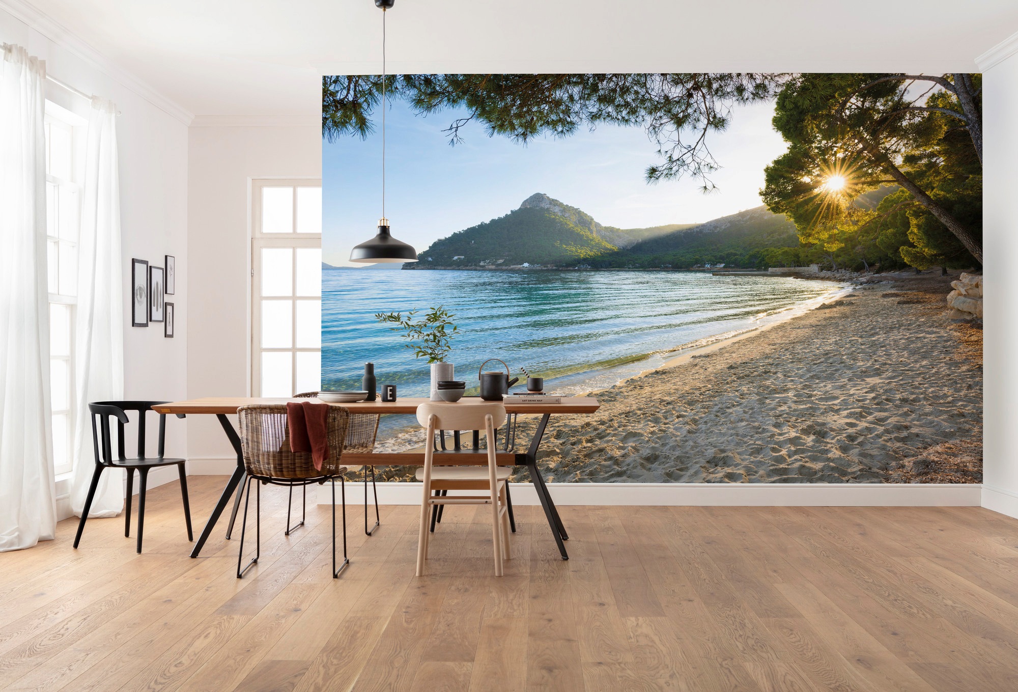 Komar Vliestapete »Digitaldruck Vlies -  Lonely Paradise - Grösse 450 x 280 cm« bedruckt glatt Wohnzimmer, Schlafzimmer