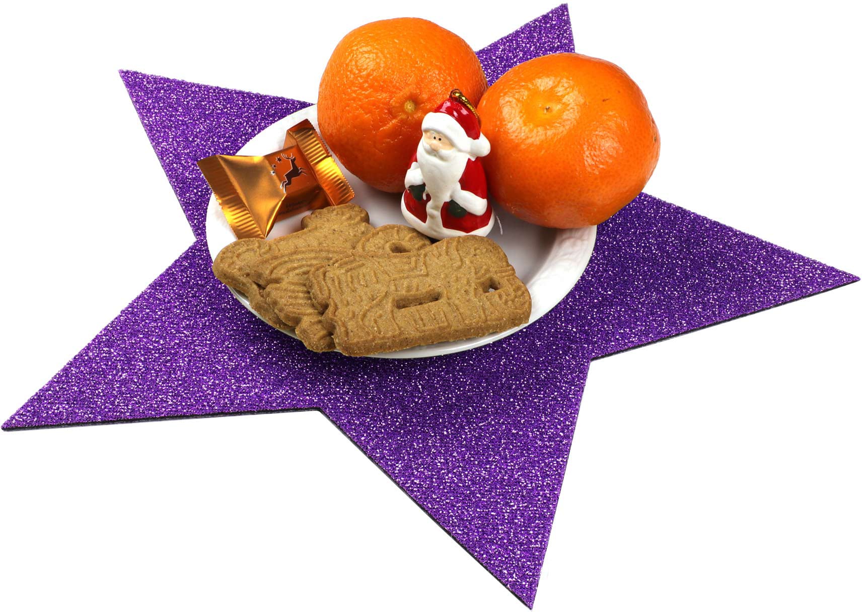 Primaflor-Ideen in Textil Platzset »Stern, Weihnachtsdeko«, (Set, 2 St.), auch ideal als Untersetzer oder Dekoration, Grösse 29,5 cm