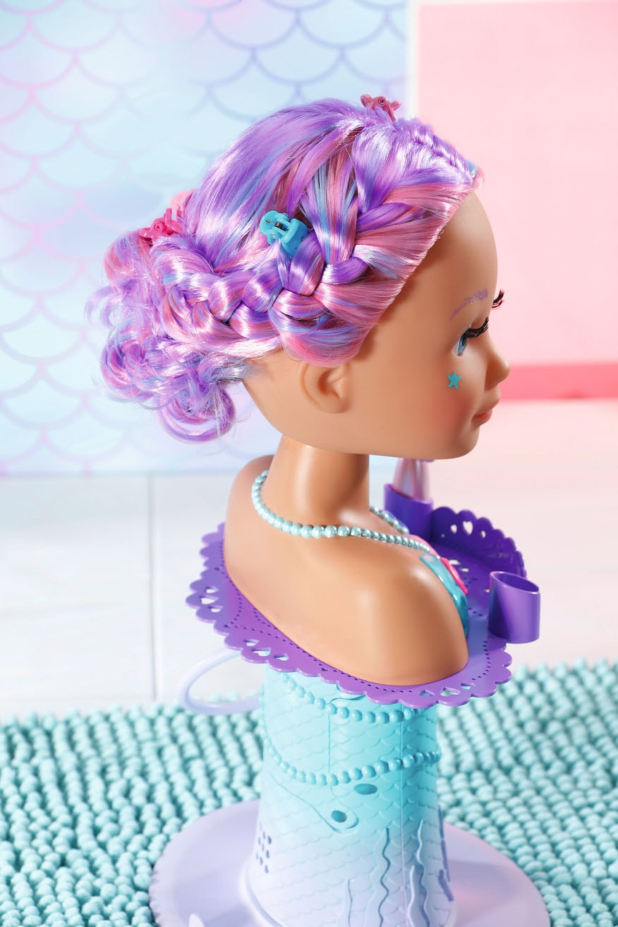 Baby Born Frisier- & Schminkkopf »Sister Styling Head Meerjungfrau«, mit elektronischer Brause