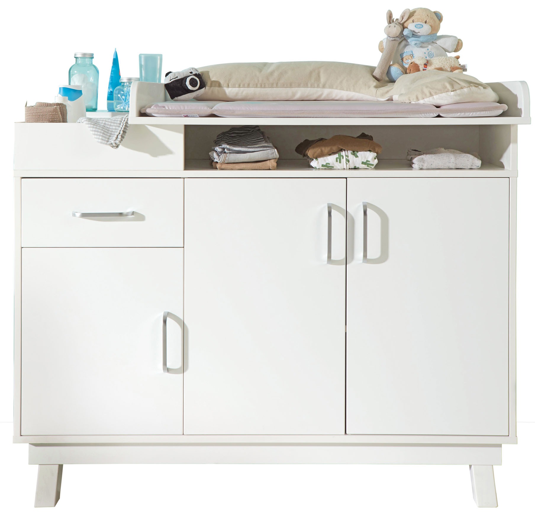 Image of roba® Wickelkommode »Nordic, weiss«, bis 15 kg, mit praktischem Organizerfach; Made in Europe, 117 cm bei Ackermann Versand Schweiz