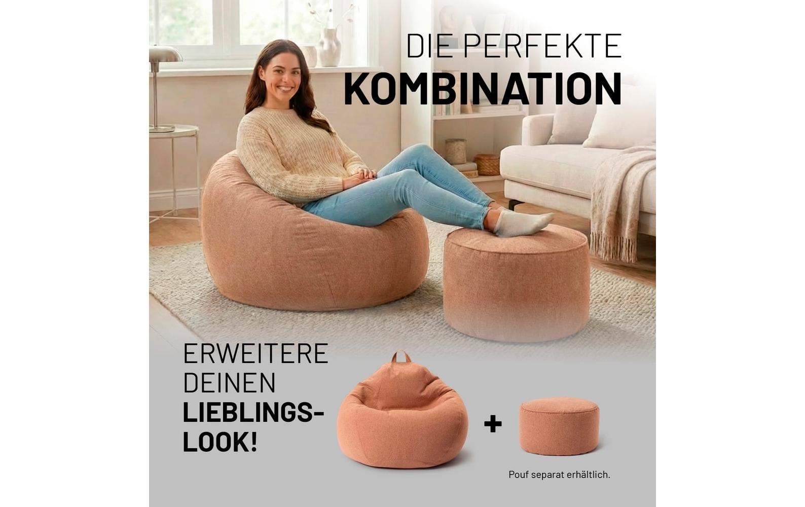 Lumaland Pouf »Comfort Line 315 l« Sitzsack für innen und aussen