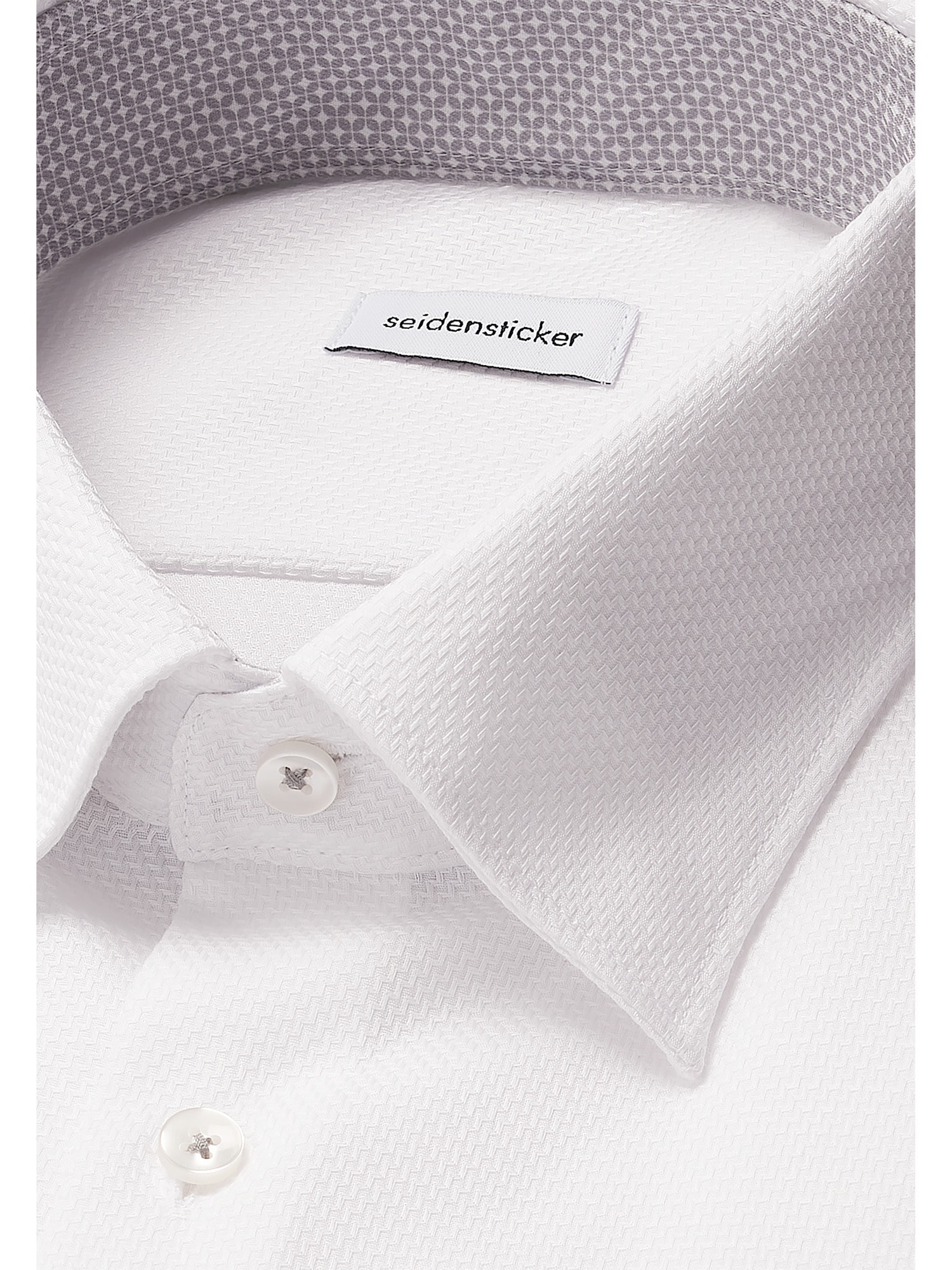 seidensticker Businesshemd »Schwarze Rose« Slim 1/1 Covered-Button-Down-Kragen Struktur