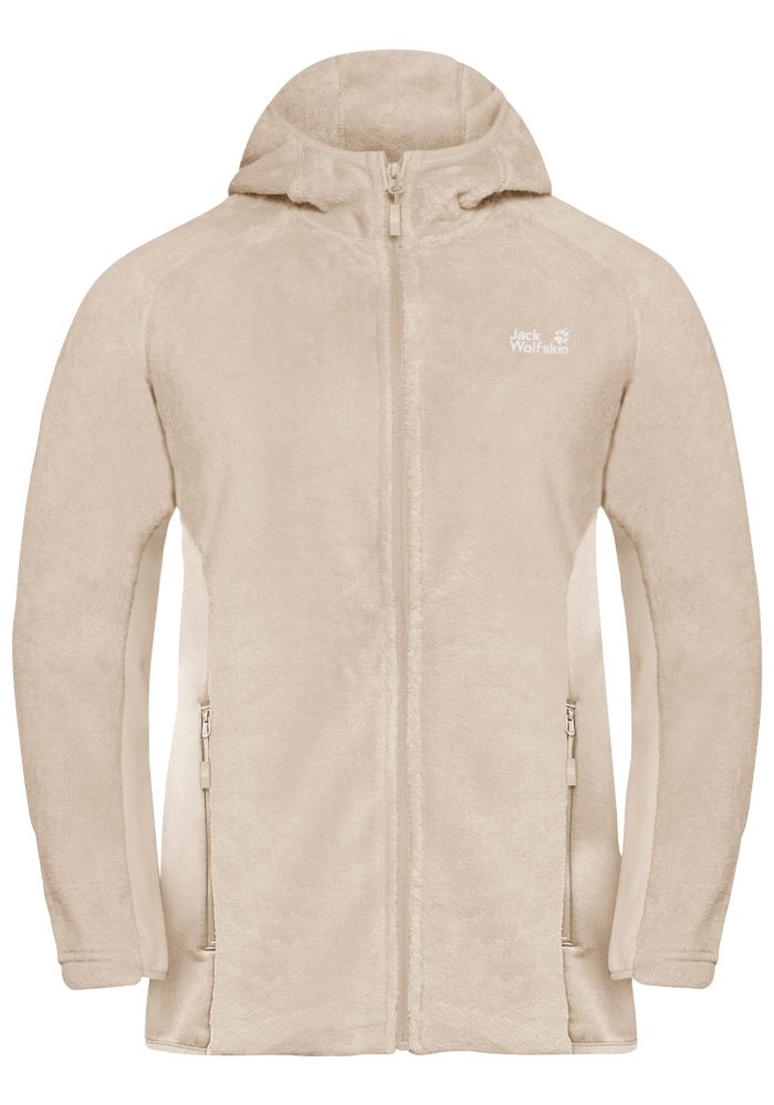 Jack Wolfskin Fleecejacke »ROTWAND HOODED FZ W« mit Kapuze, Langarm, atmungsaktives Gewebe