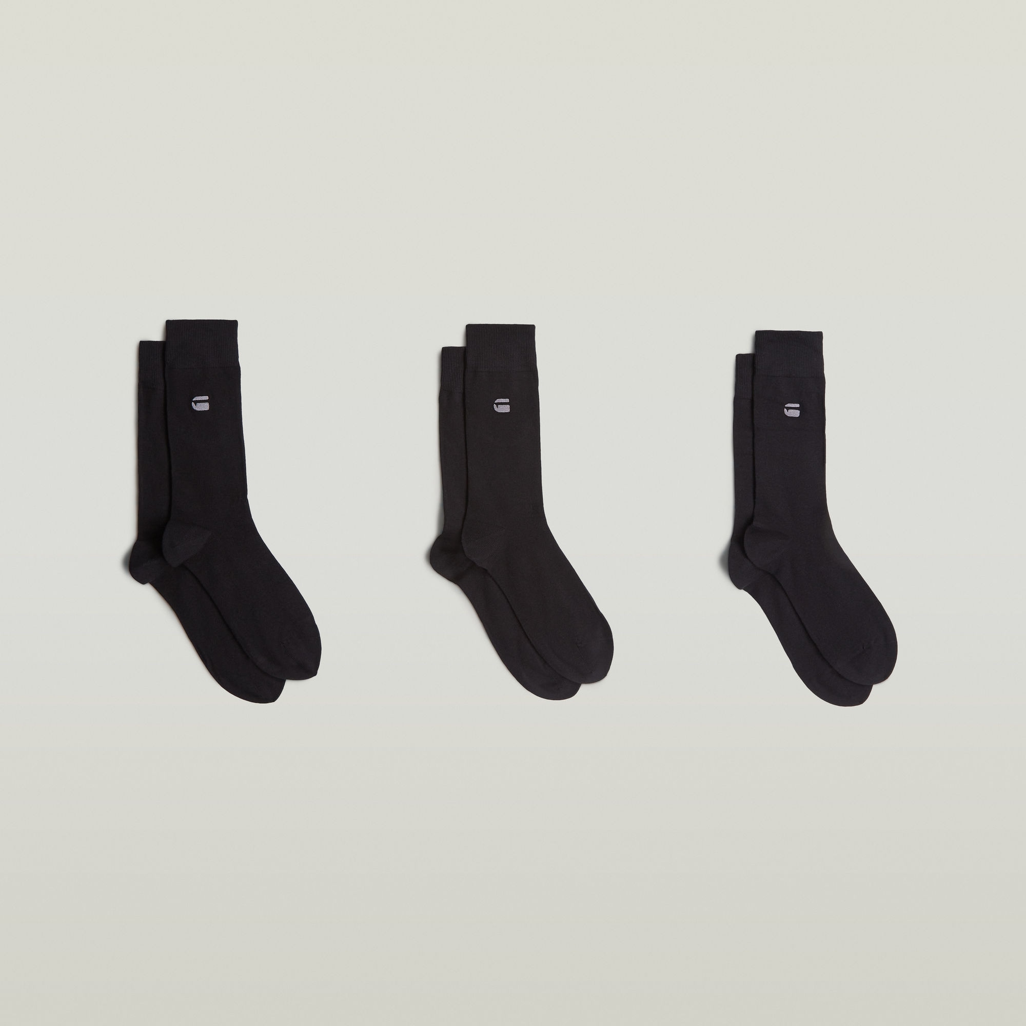 G-STAR Chaussettes »SAGE, 3 PACK SOCKS« Packung, 3 Couple tlg. unifarben mit Logostickerei