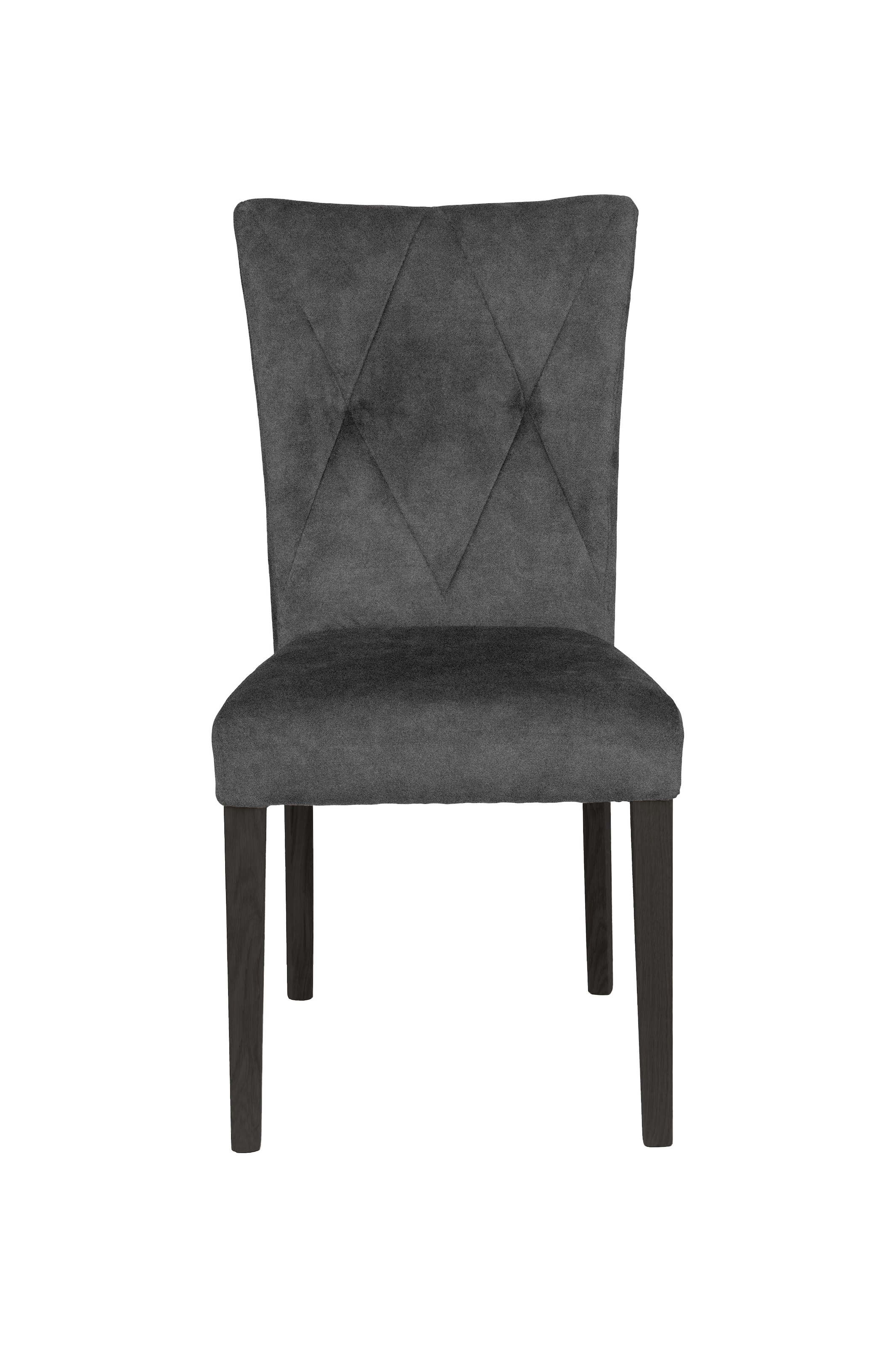Home affaire 4-Fussstuhl »Diamond«, (Set), 2 St., Samtvelours, Sitz und Ruecken gepolstert