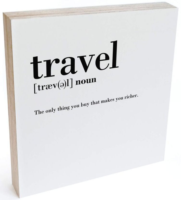 Image of Wall-Art Holzbild »Tischdeko Travel Holzbild«, (1 St.) bei Ackermann Versand Schweiz