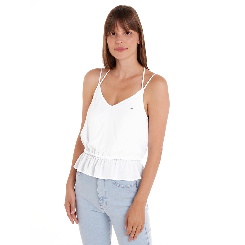 Tommy Jeans Blusentop »TJW ESSENTIAL STRAPPY TOP«, mit Tommy Jeans Logo