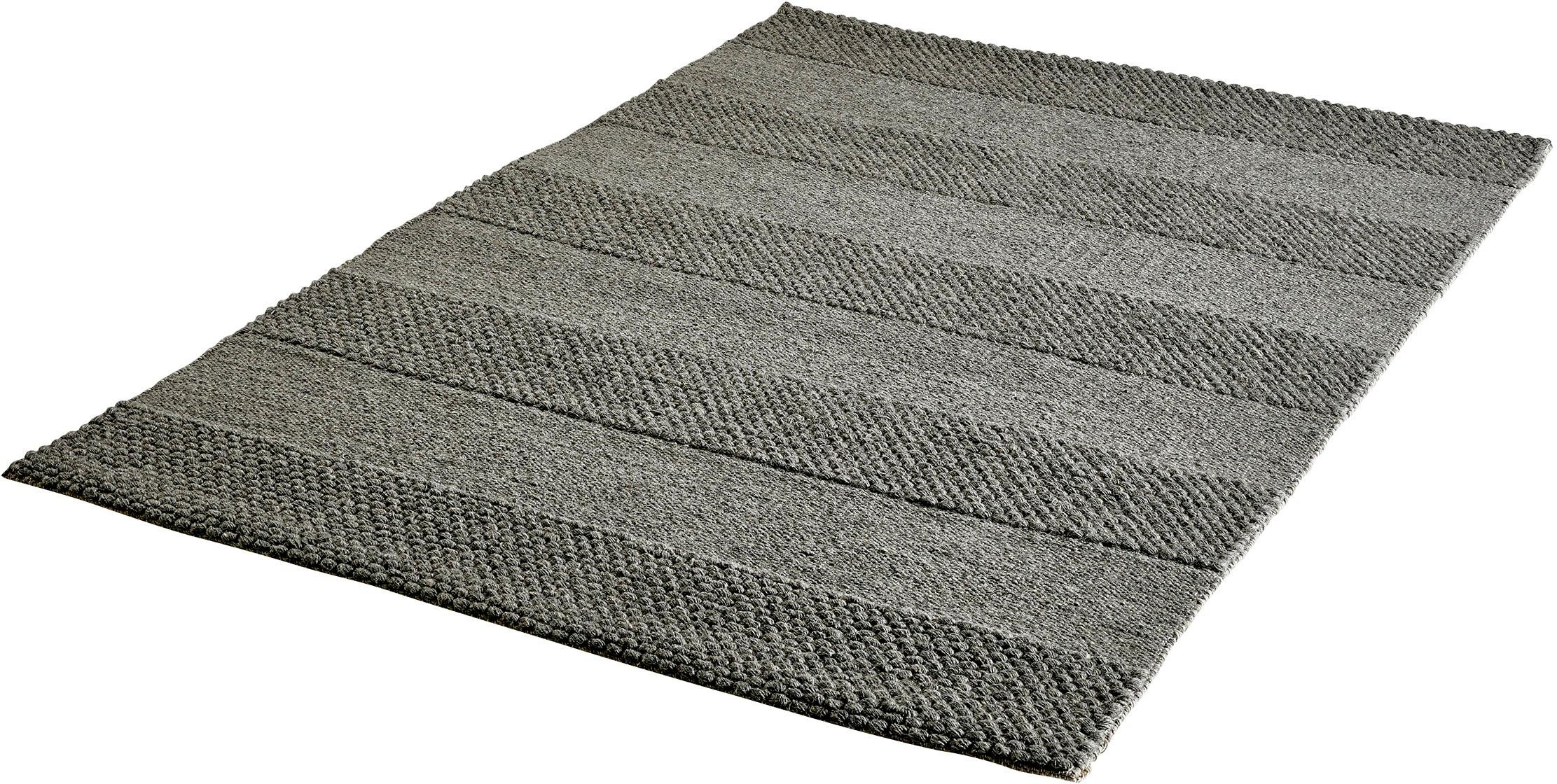 Image of Obsession Wollteppich »My Dakota 130«, rechteckig, 12 mm Höhe, Handweb Teppich, gestreift, reine Wolle, handgewebt, ideal im Wohnzimmer & Schlafzimmer bei Ackermann Versand Schweiz