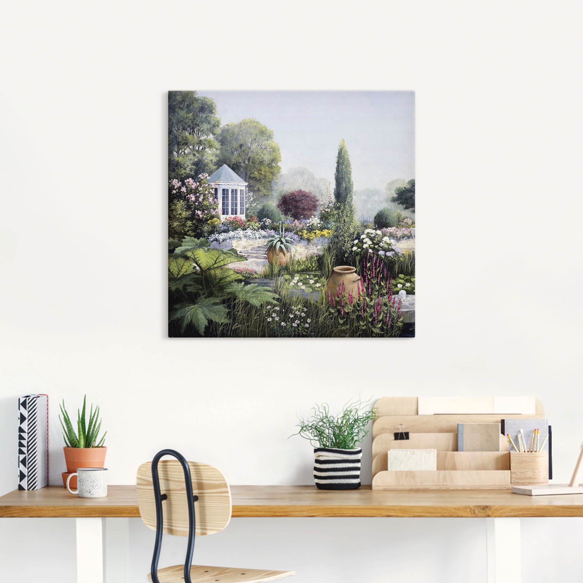 Artland Leinwandbild »Paradies I«, Garten, (1 St.), auf Keilrahmen gespannt