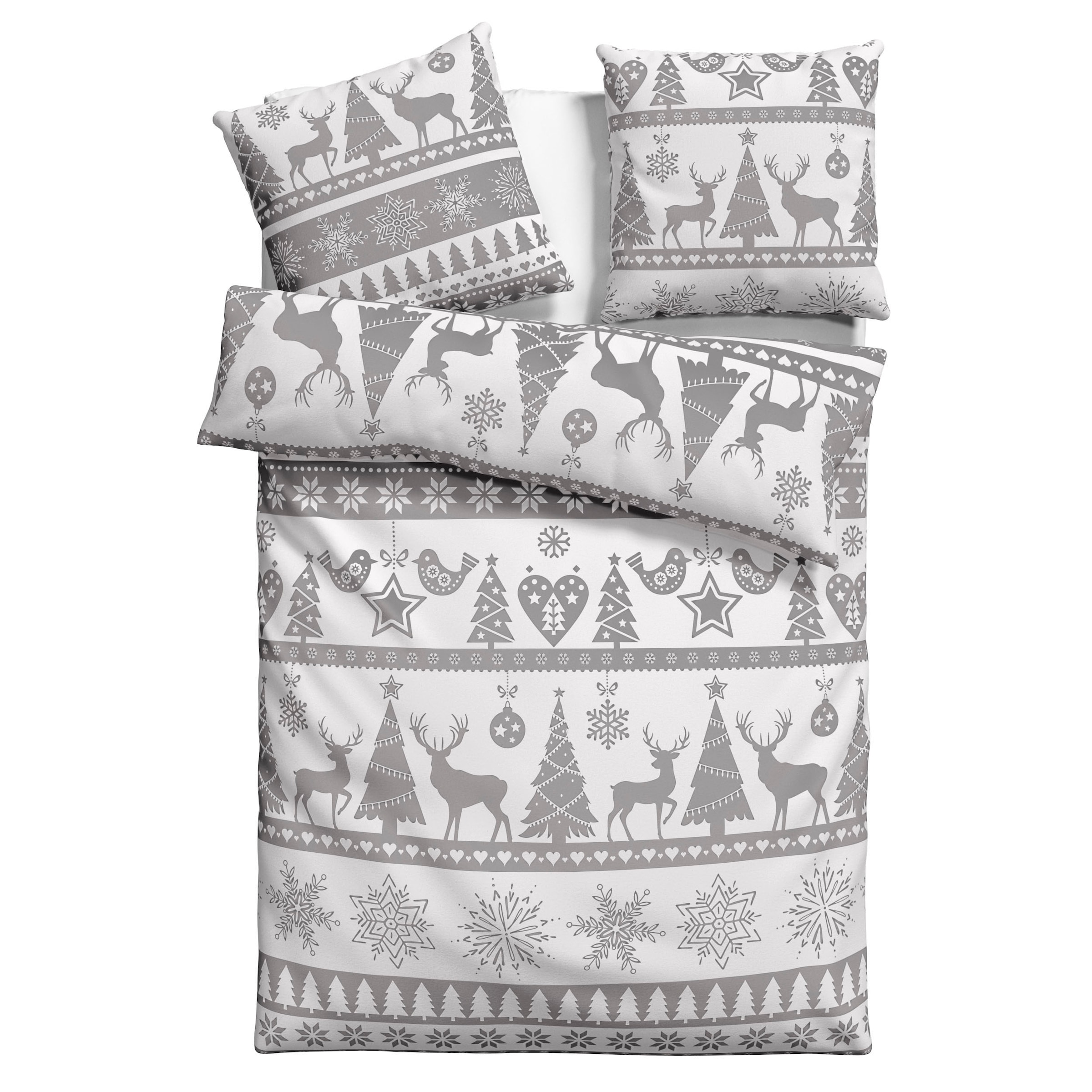 GOODproduct Bettwäsche »Sindbad in Gr. 135x200 oder 155x220 cm, ideal für Weihnachten« 2 Weihnachtsbettwäsche, Winter