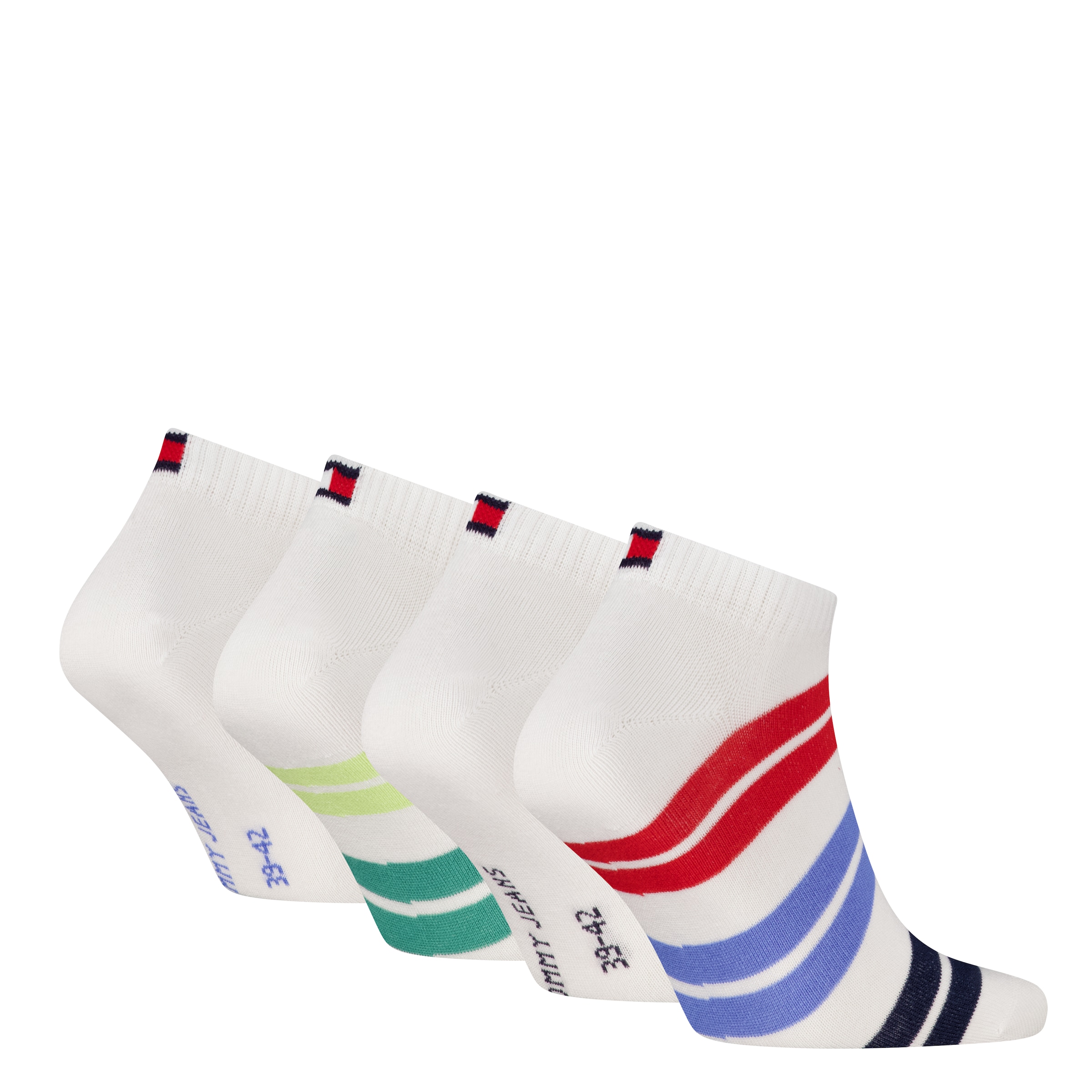 Tommy Hilfiger Sneakersocken »TH UNI TJ SNEAKER 4P FUSHION TOMMY ECOM« 4 Paar, 