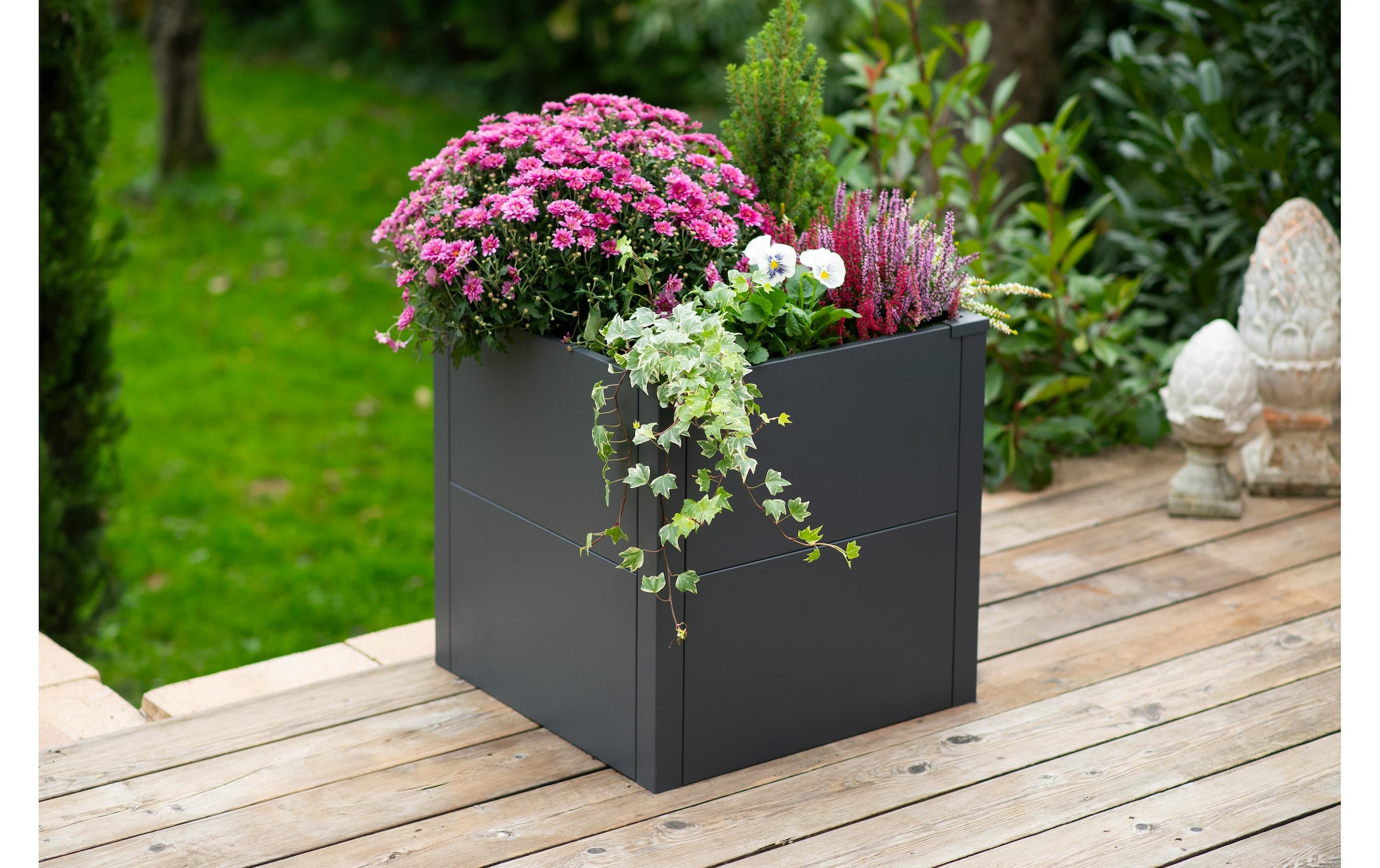 WESTMANN Lit surélevé »Metall »Talus« in S« Anthracite, disponible en plusieurs tailles