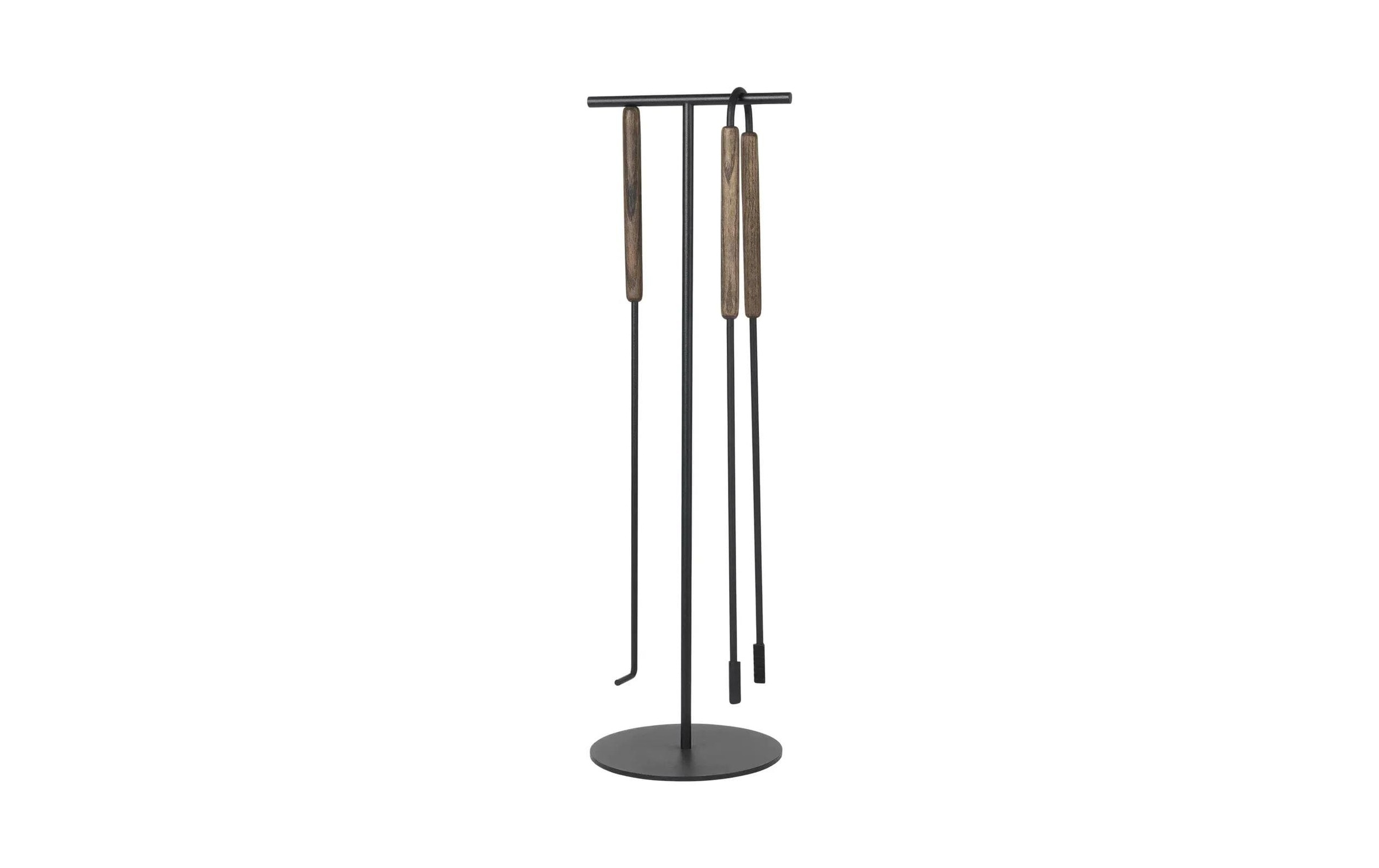 Image of BLOMUS Kamingarnitur "Ashi 3-teilig Stahl Eiche"