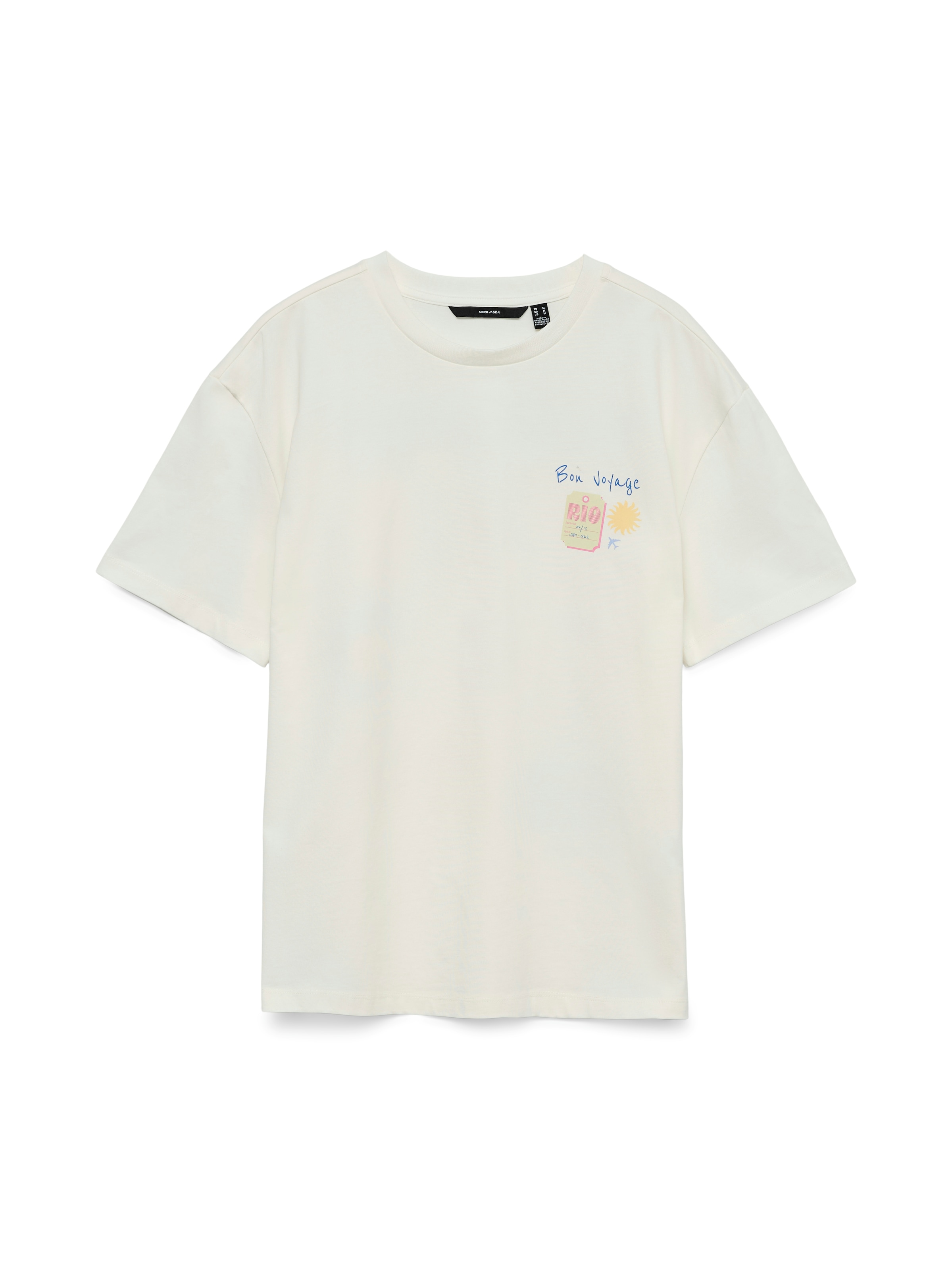 Vero Moda T-shirt »VMNINNA MIA SS TOP BOX JRS« coton, imprimé dans le dos