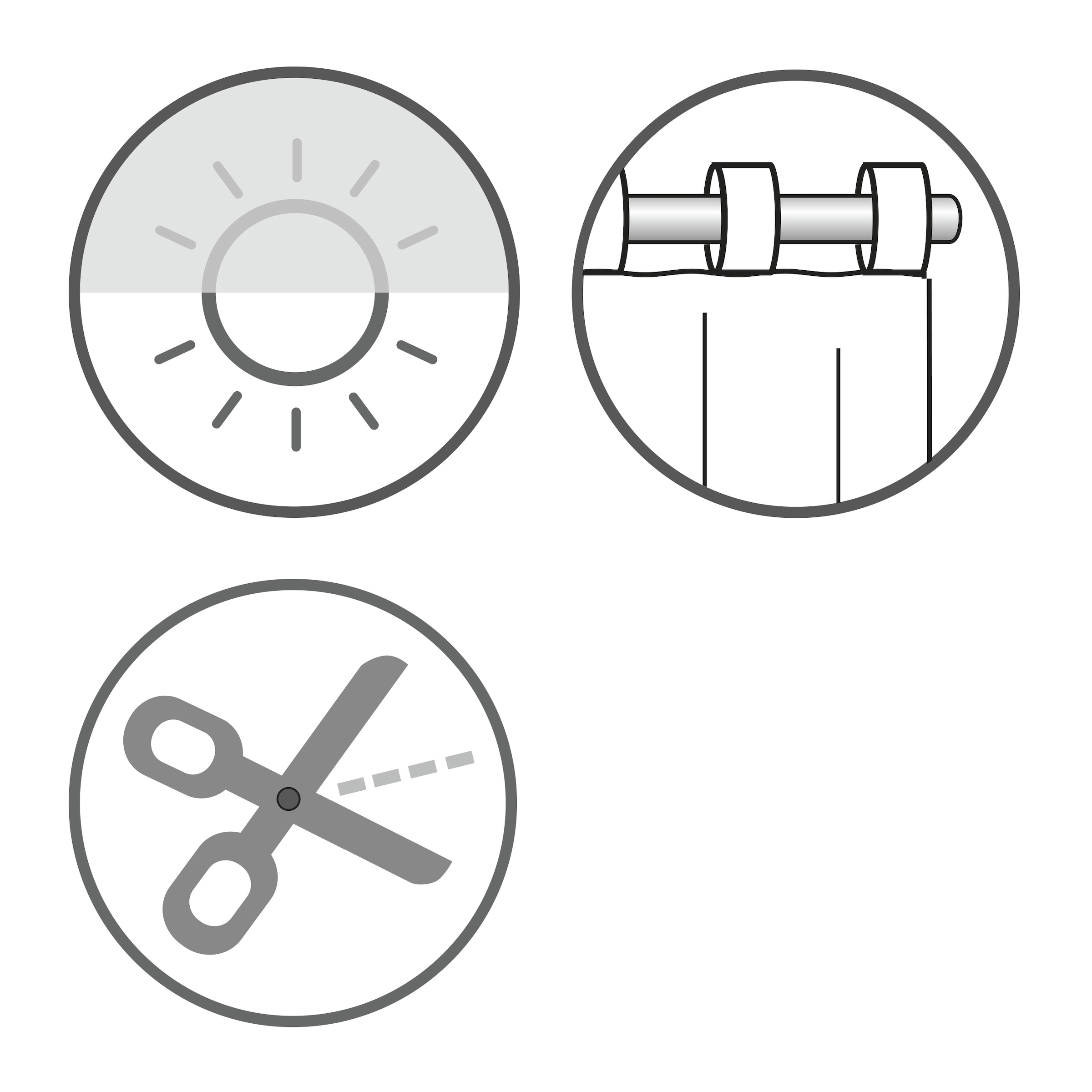 Sehlbach Gardine »Schal Voile mit Foilprint« Schlaufen 1 Stk. tlg. mit Schlaufen