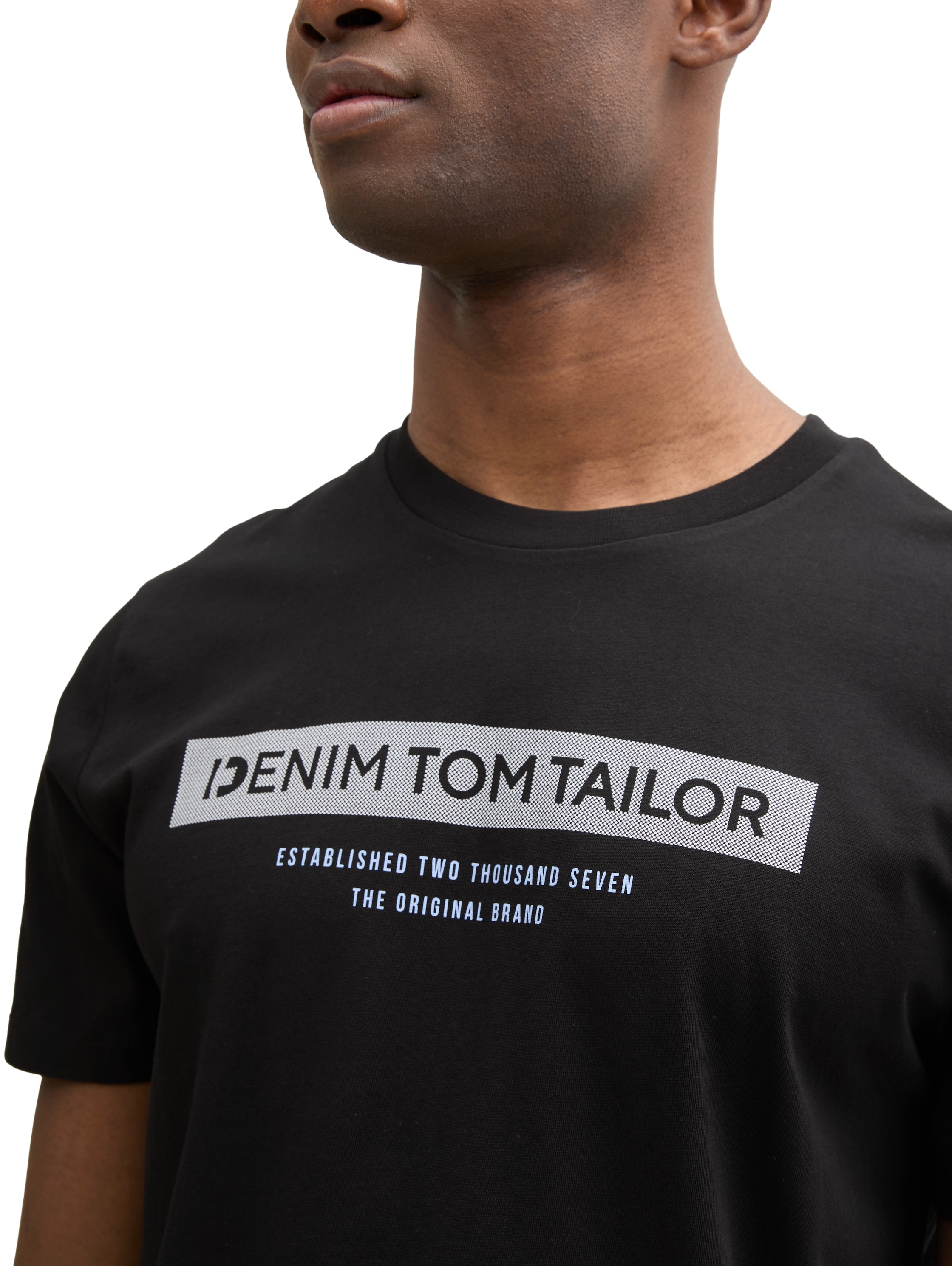 TOM TAILOR Denim T-Shirt, mit verschiedenen Logo Prints