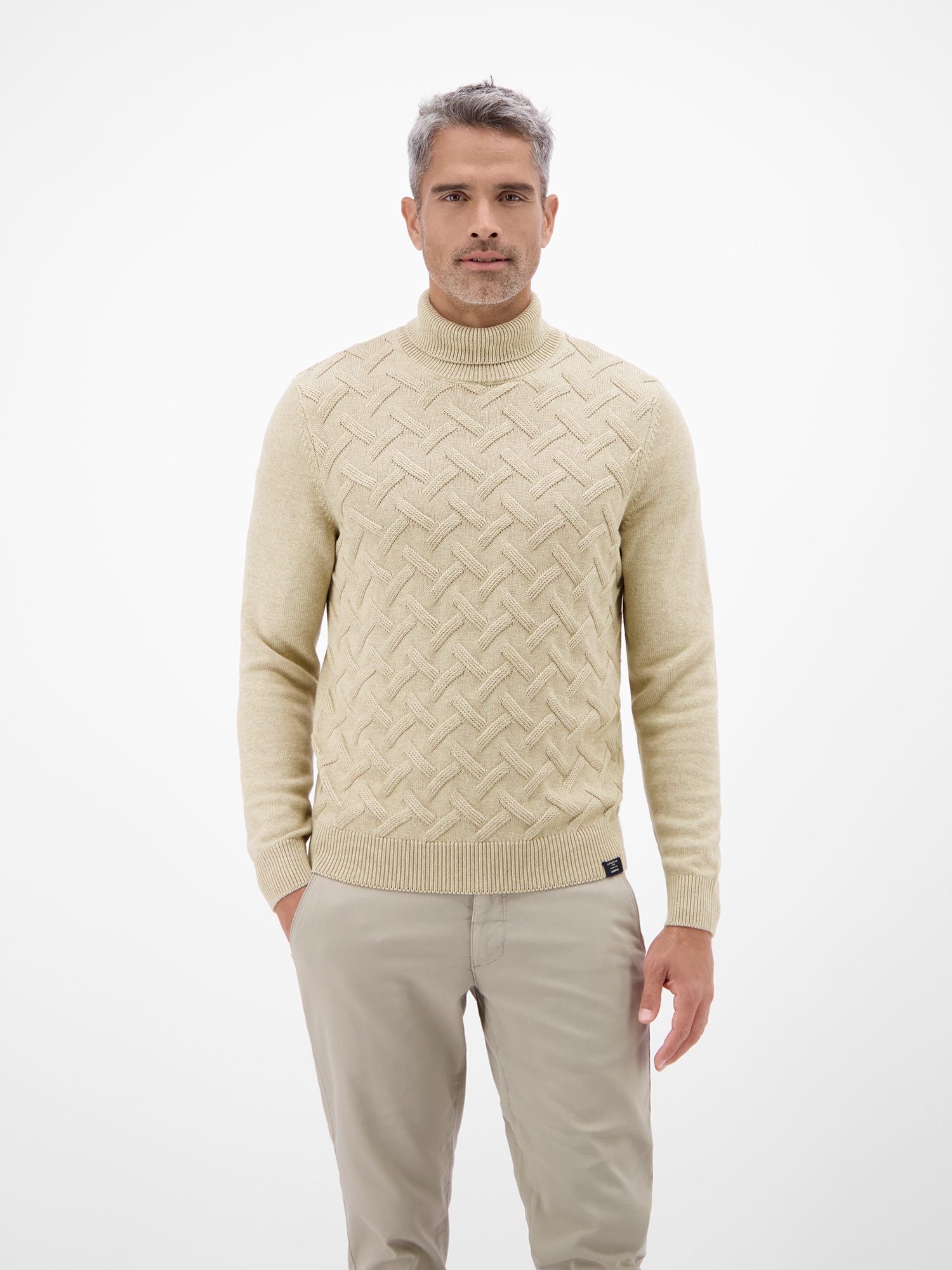 Image of LERROS Rollkragenpullover "Stylischer Rollkragenpullover - modisch gemustert"