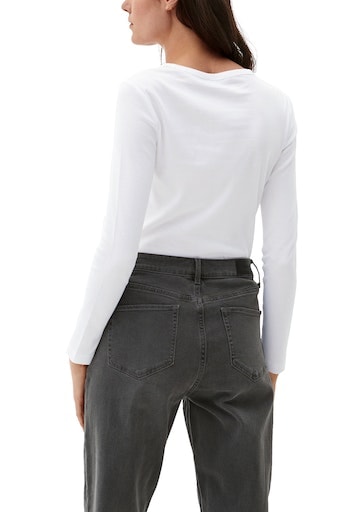 s.Oliver Langarmshirt, mit U-Boot-Ausschnitt