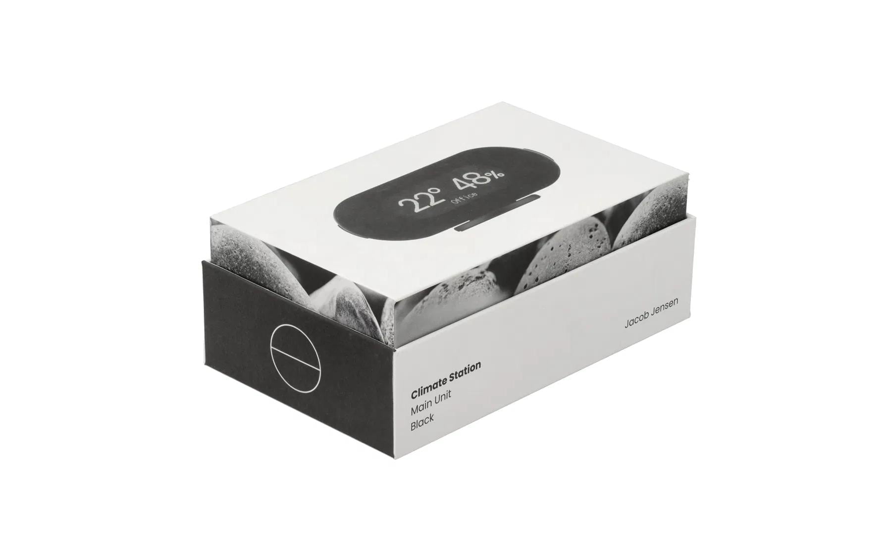 Jacob Jensen Wetterstation () Temperatur- und Feuchtigkeitssensor für Innen- und Aussenbereich