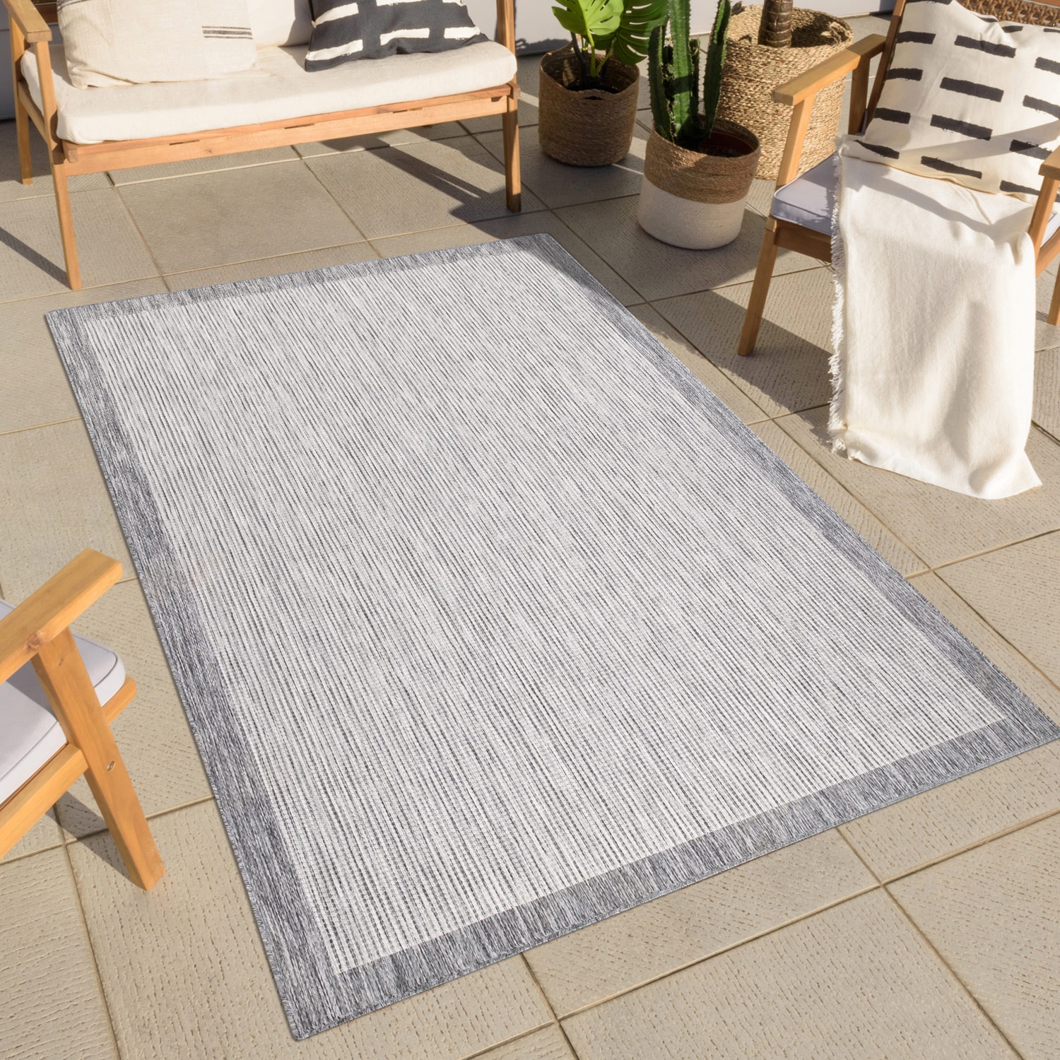 Image of Carpet City Outdoorteppich "Outdoor 470" rechteckig 5 mm Höhe Läufer, UV-beständig, Flachgewebe, auch quadratisch, In- und Outdoor