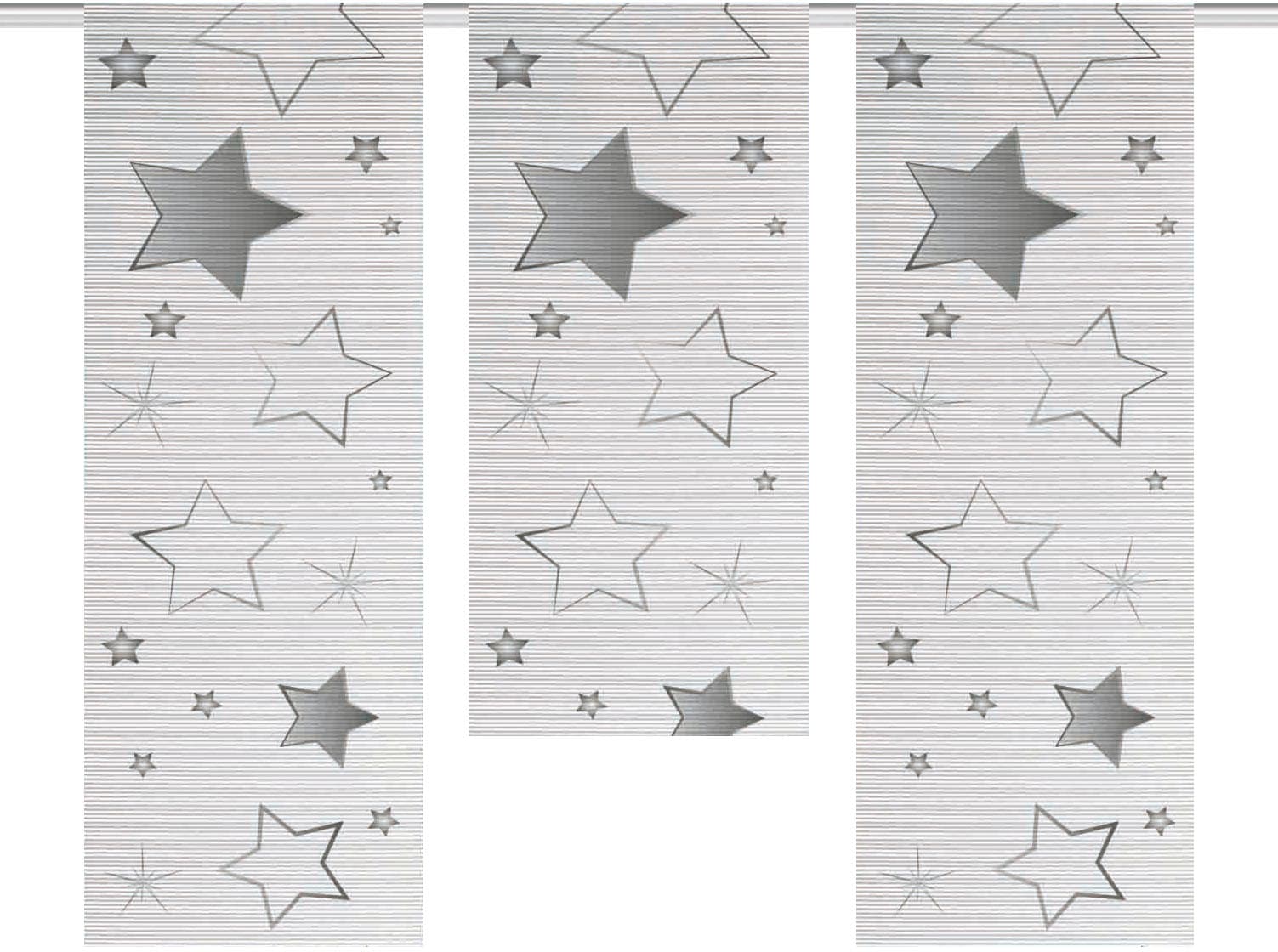 HOME WOHNIDEEN Vorhang »STARS«, (3 St.), Fensterset Bambus-Optik