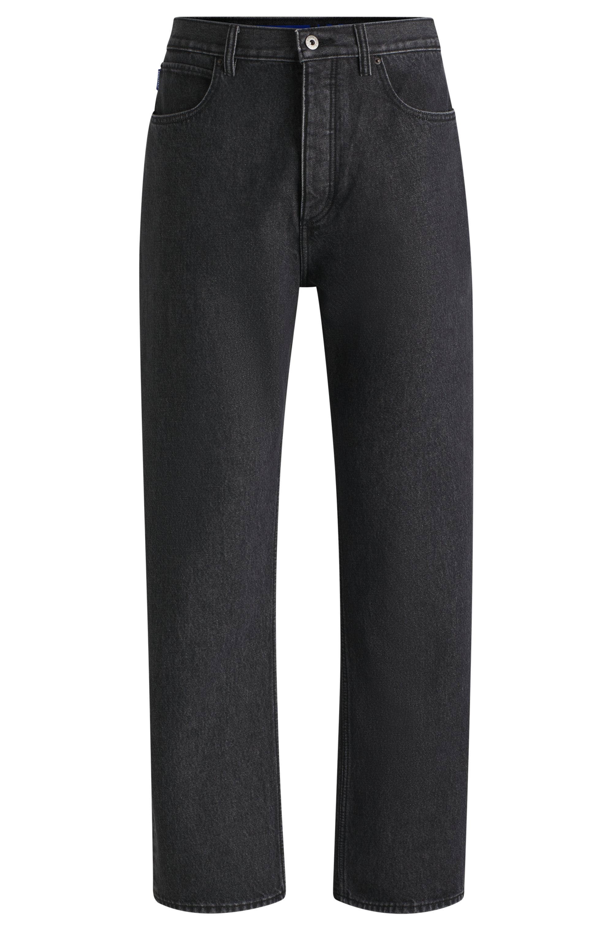 Image of HUGO Loose-fit-Jeans "Nate" in heller Waschung