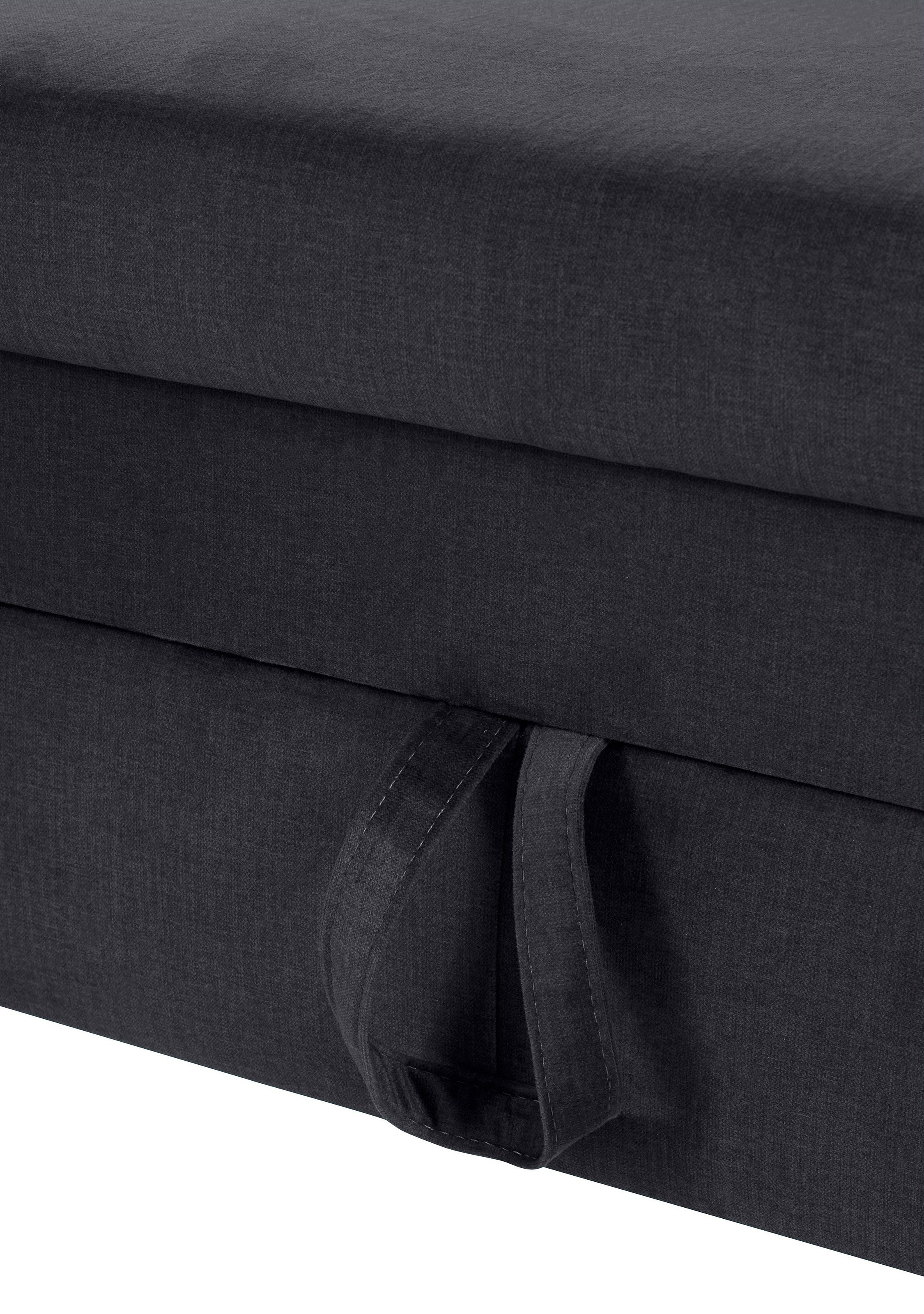 COTTA Polstergarnitur »Morven L-Form«, (Set), Set bestehend aus: Ecksofa mit Kopfteilverstellung & Hocker