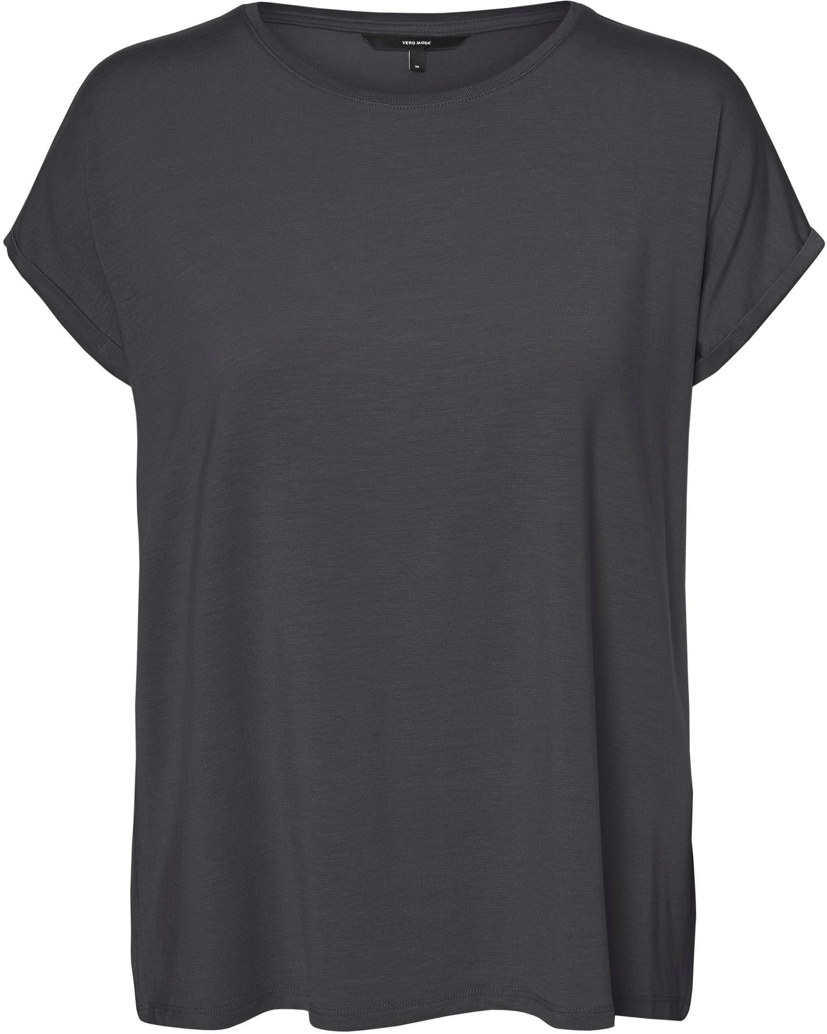 Vero Moda Rundhalsshirt »VMAVA PLAIN SS TOP GAJRS NOOS«