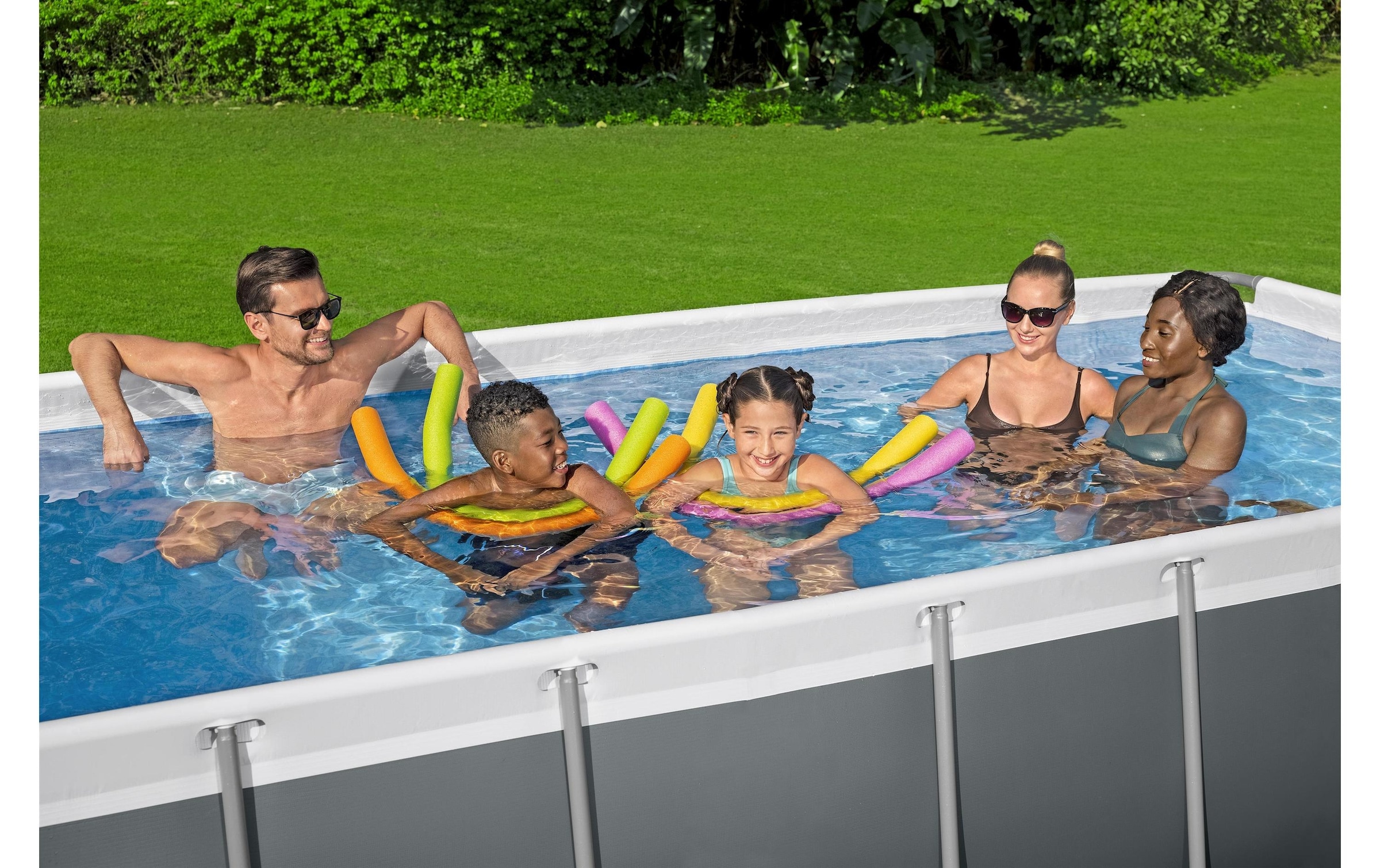 Bestway Jacuzzi »Steel Pro MAX« Rechteckiges Aufstellpool-Set
