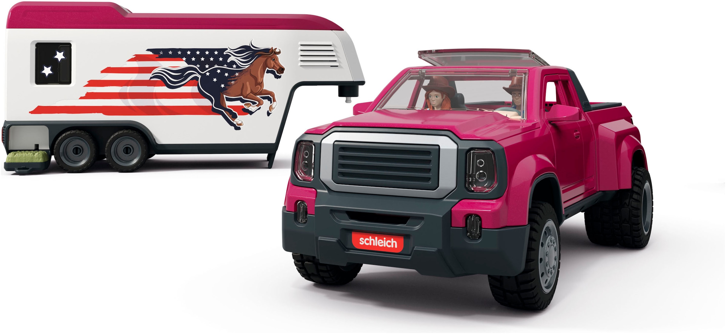 Schleich® Personnage de jeu »HORSE CLUB, Lakeside Truck mit Anhänger (42705)«