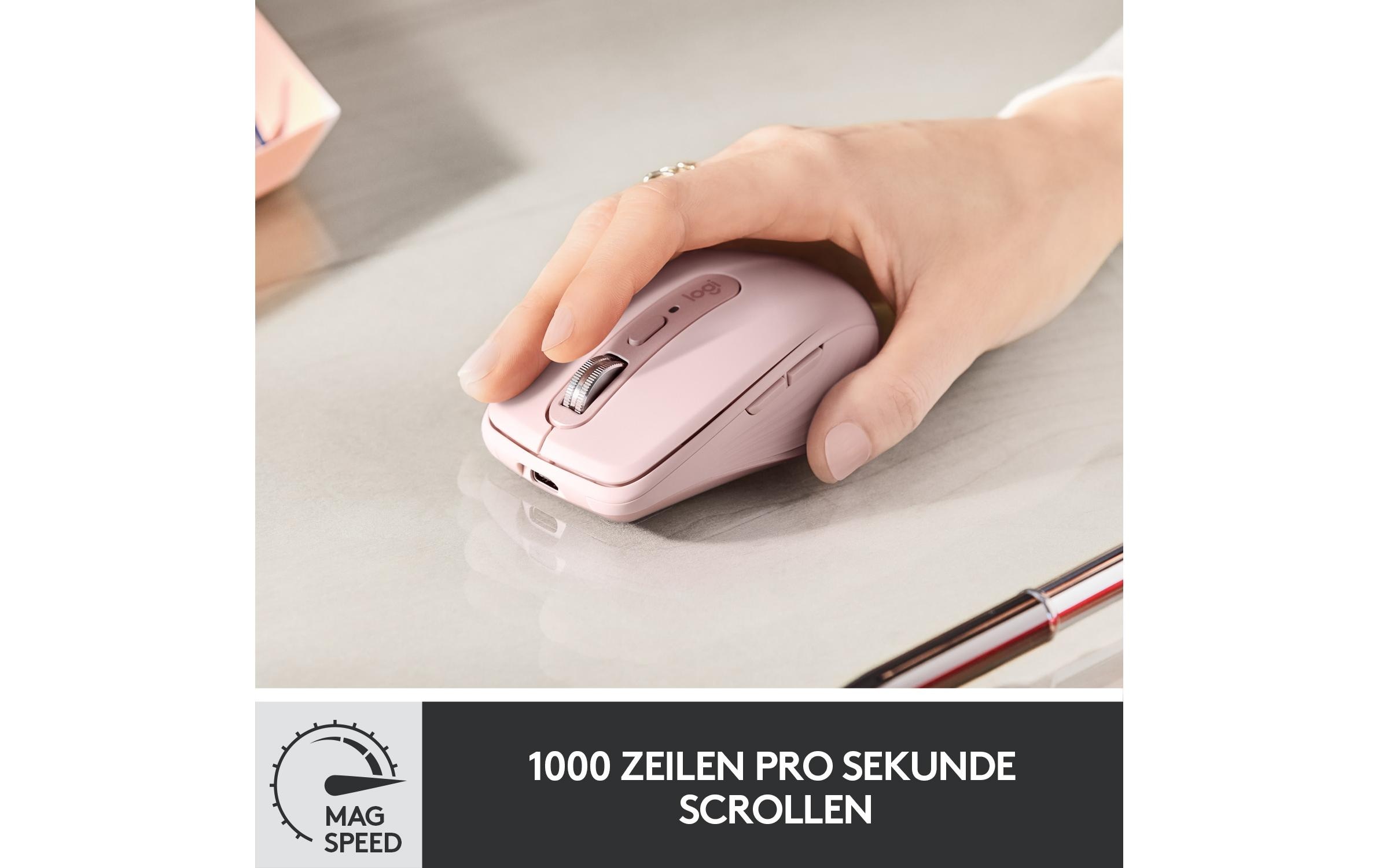 Logitech Maus »Maus MX Anywhere 3 Rose«, kabellos