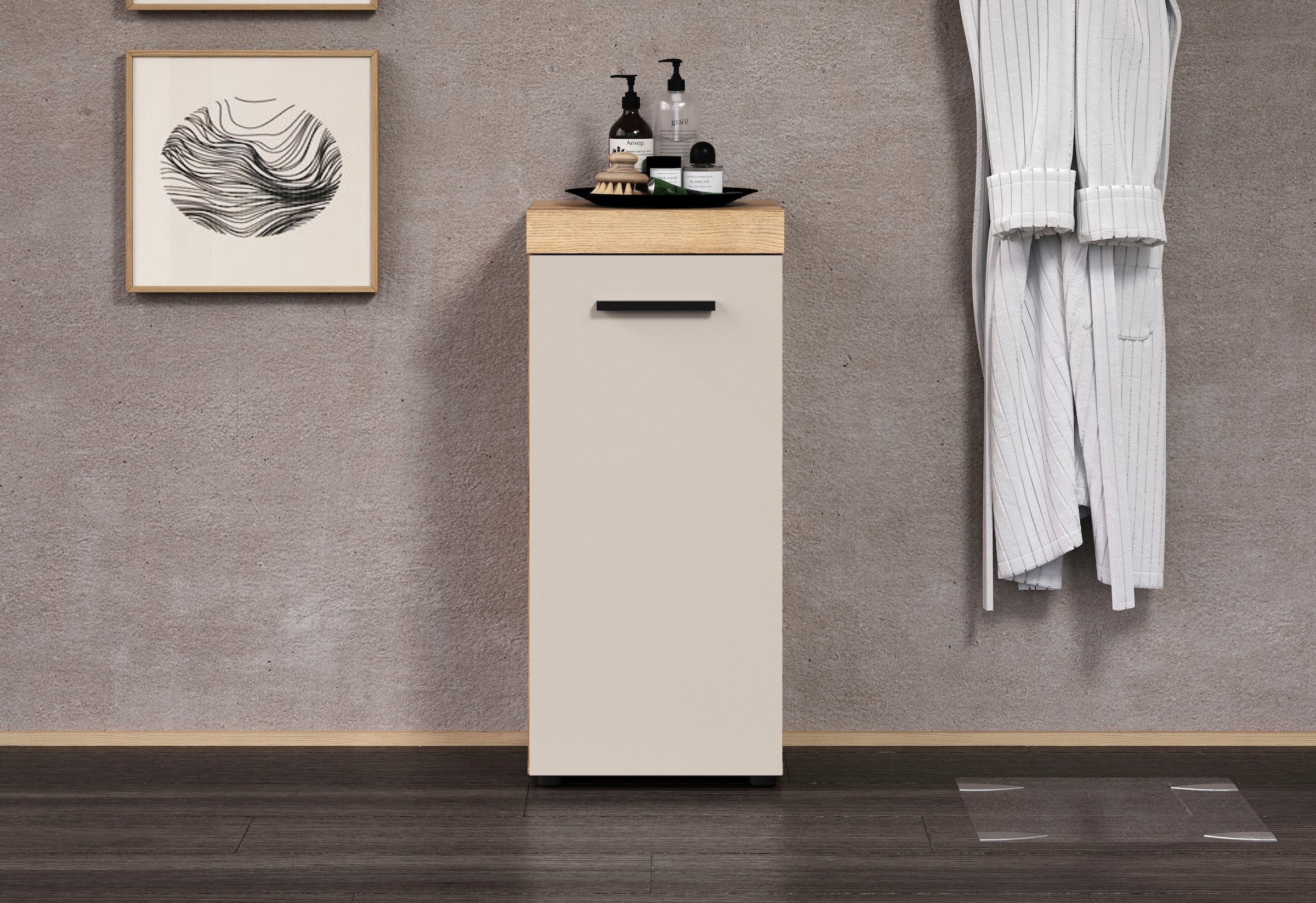 Image of welltime Badkommode "Isera" 1 Stk. tlg. Unterschrank mit 1 Tür und 1 Einlegeboden – (B/T/H) 36/31/81 cm