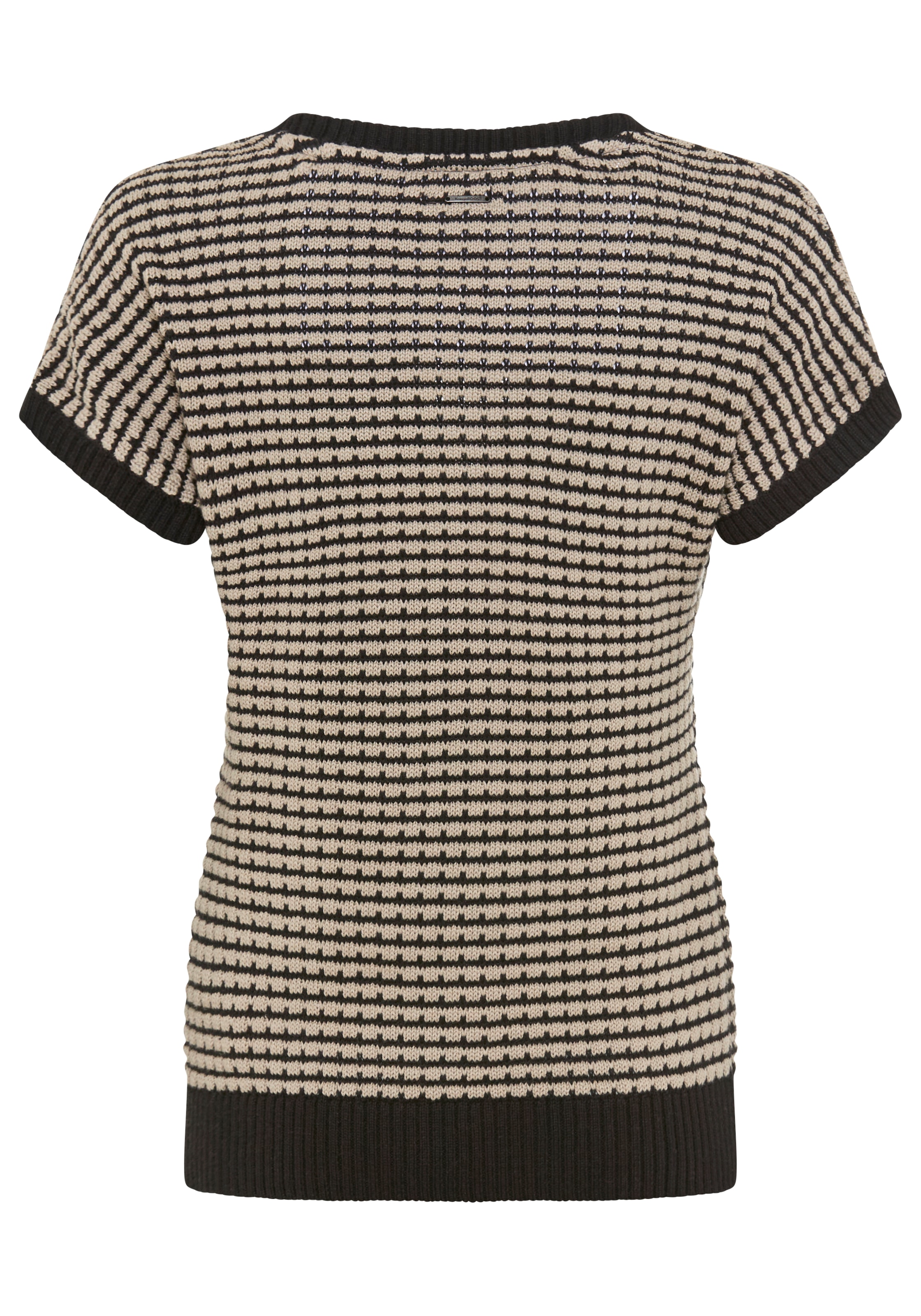 KangaROOS Pull à manches courtes aus strukturiertem Baumwoll-Mix, mit Rundhalsausschnitt, loose fit