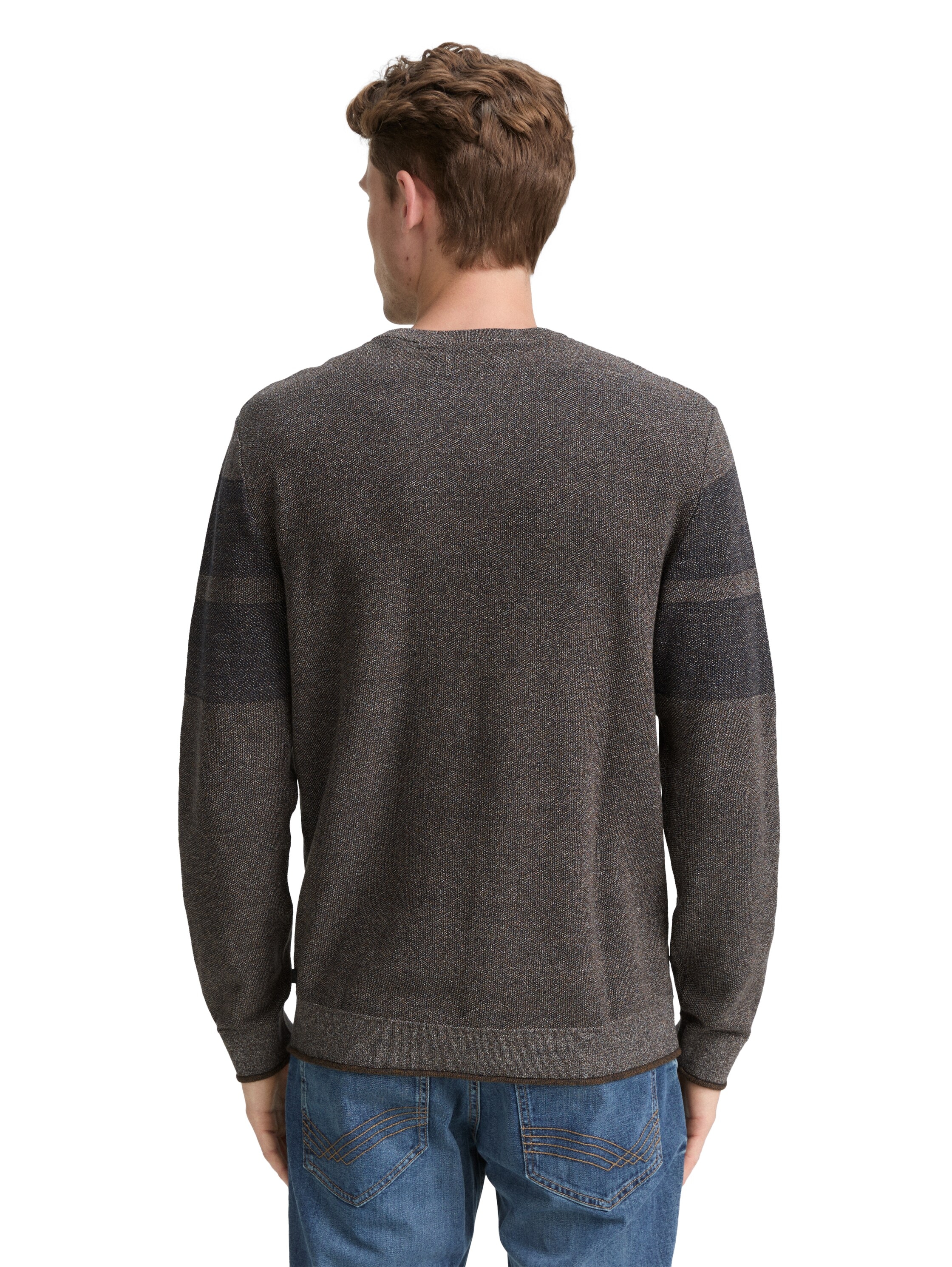 TOM TAILOR Strickpullover, im Streifen-Look