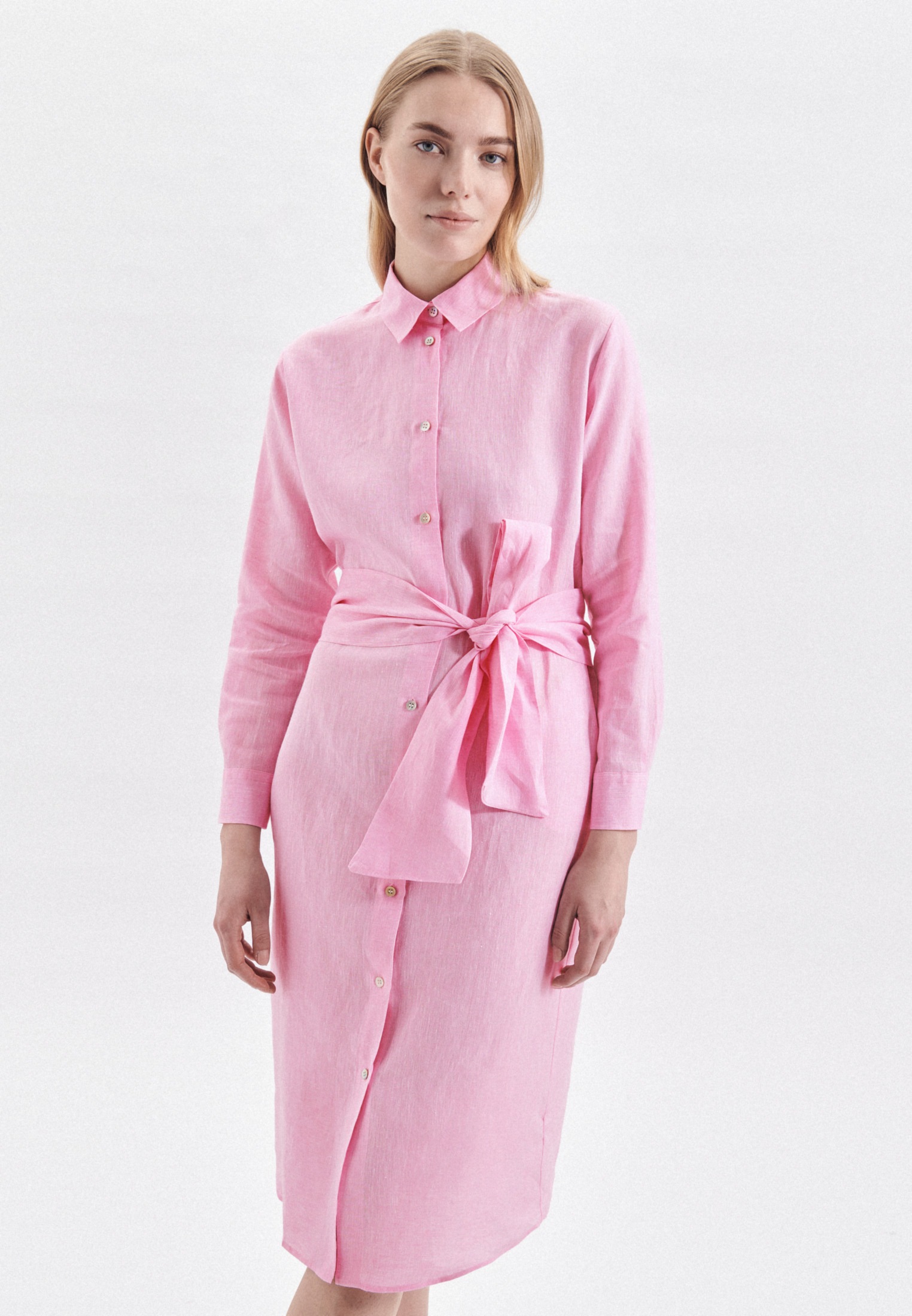 Image of seidensticker Sommerkleid »Schwarze Rose«, Langarm Kragen Garnfärber bei Ackermann Versand Schweiz