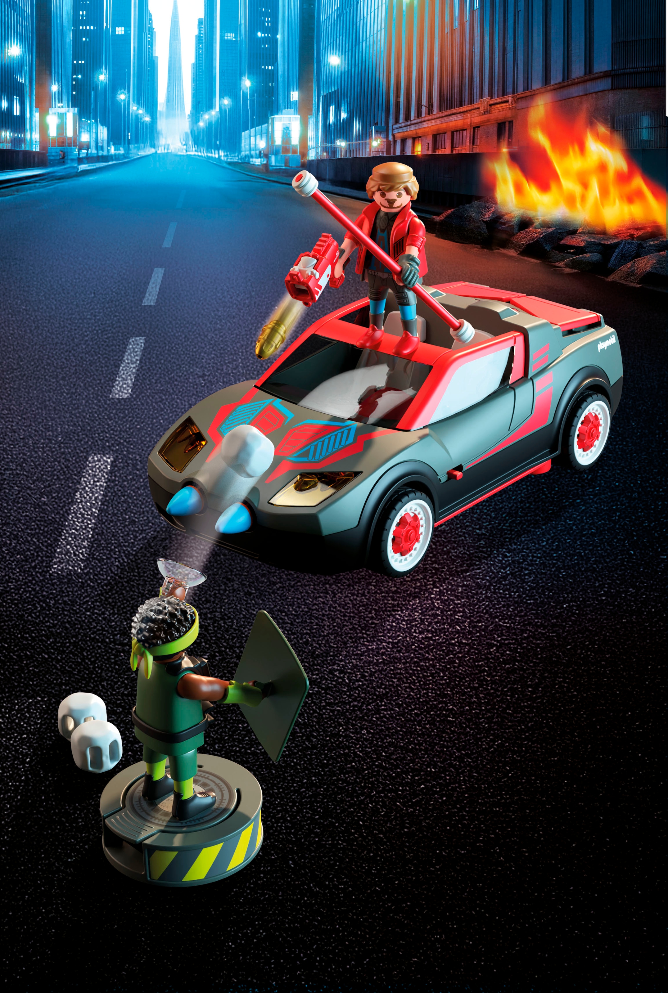 Playmobil® Konstruktions-Spielset »Helden-Multifunktionsfahrzeug (71832), Heroes« Made in Europe