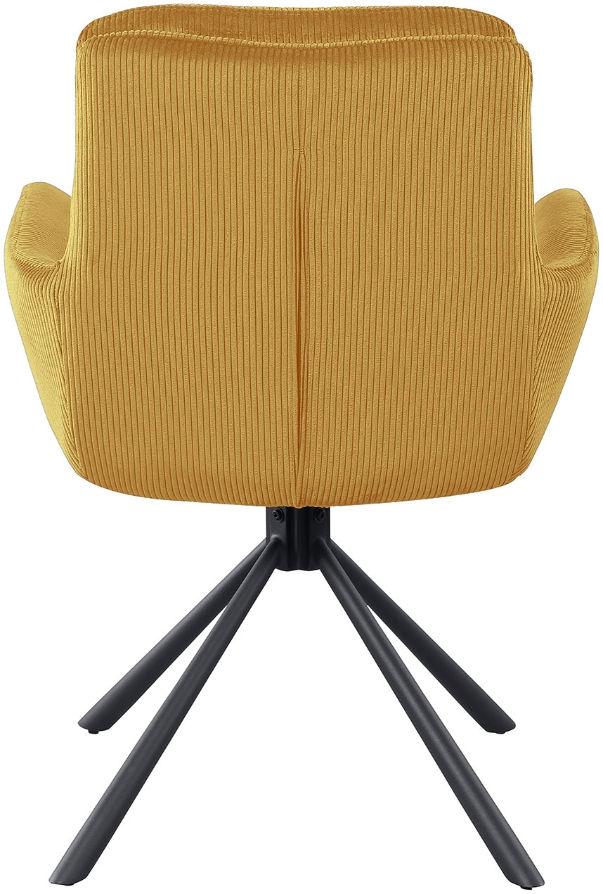 SalesFever Chaise de salle à manger »Pizzo Eleganter Armlehnstuhl« () 1 cuisCord-Esszimmersessel mit 360° Drehkomfort