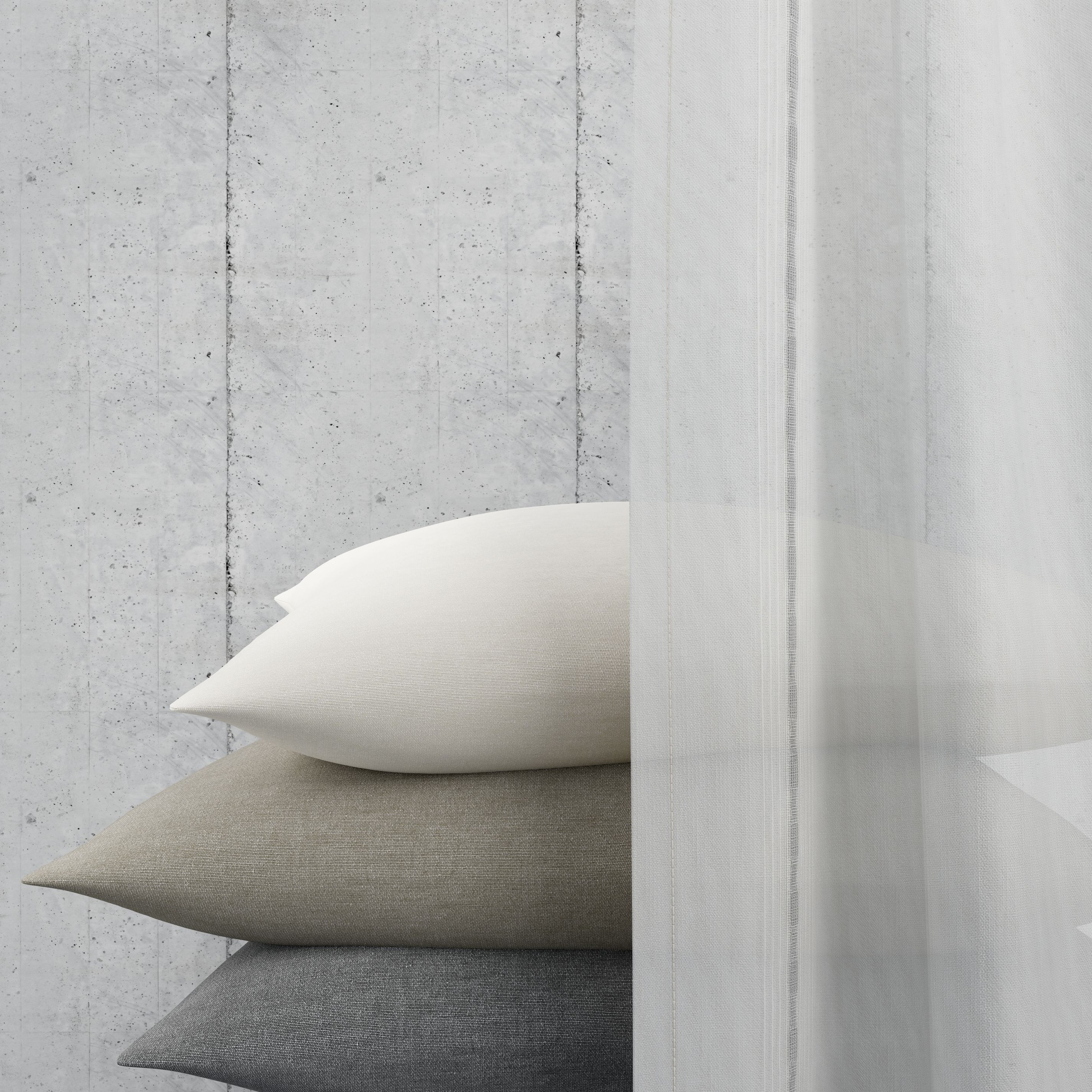 Neutex for you! Rideau »RASA« Bande multifonctionnelle 1 cuis tlg. Fines rayures longitudinales, effet de texture discret, 133x245 cm