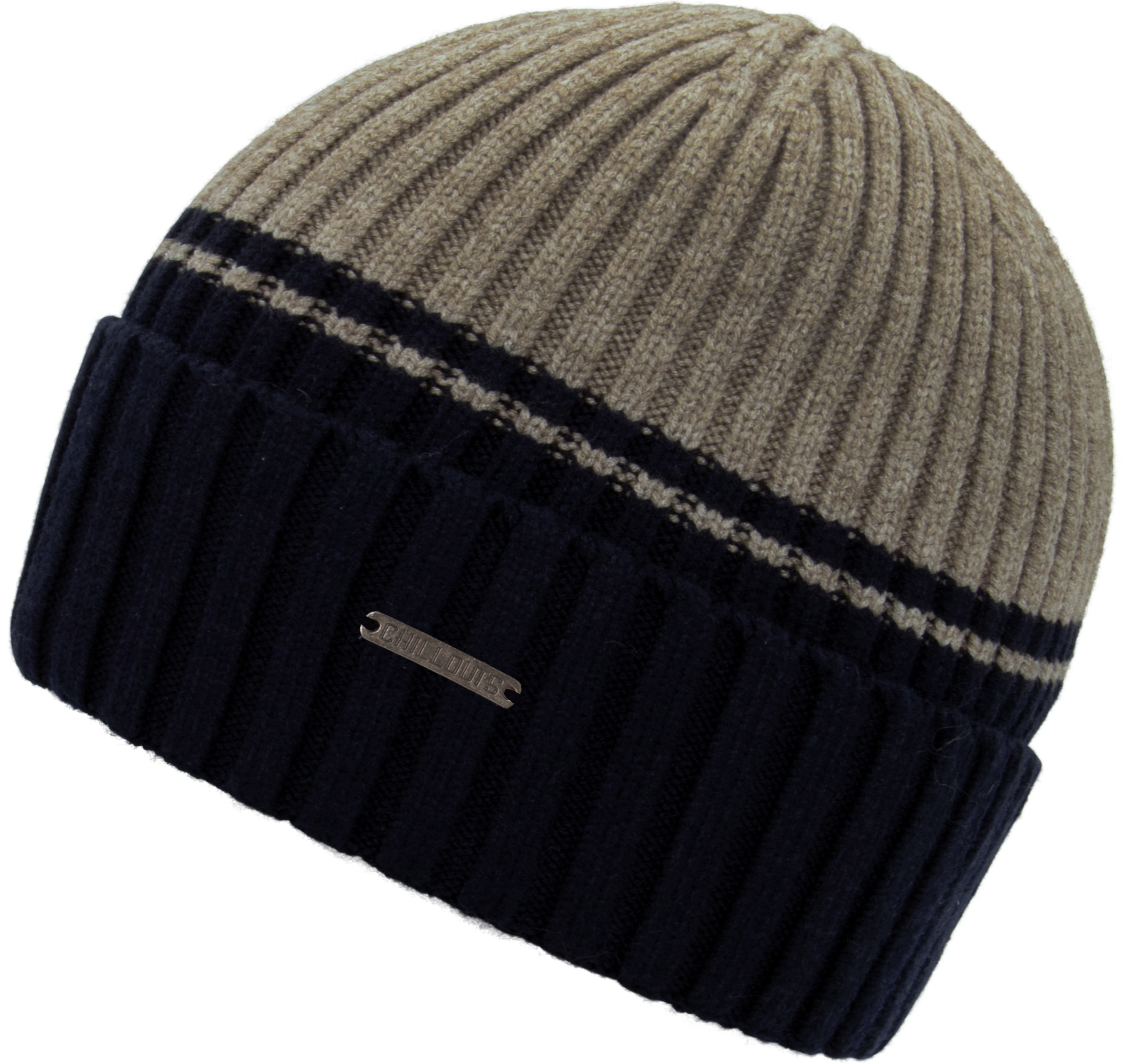 Image of chillouts Beanie "Malik Hat" Mit Umschlag, zweifarbig