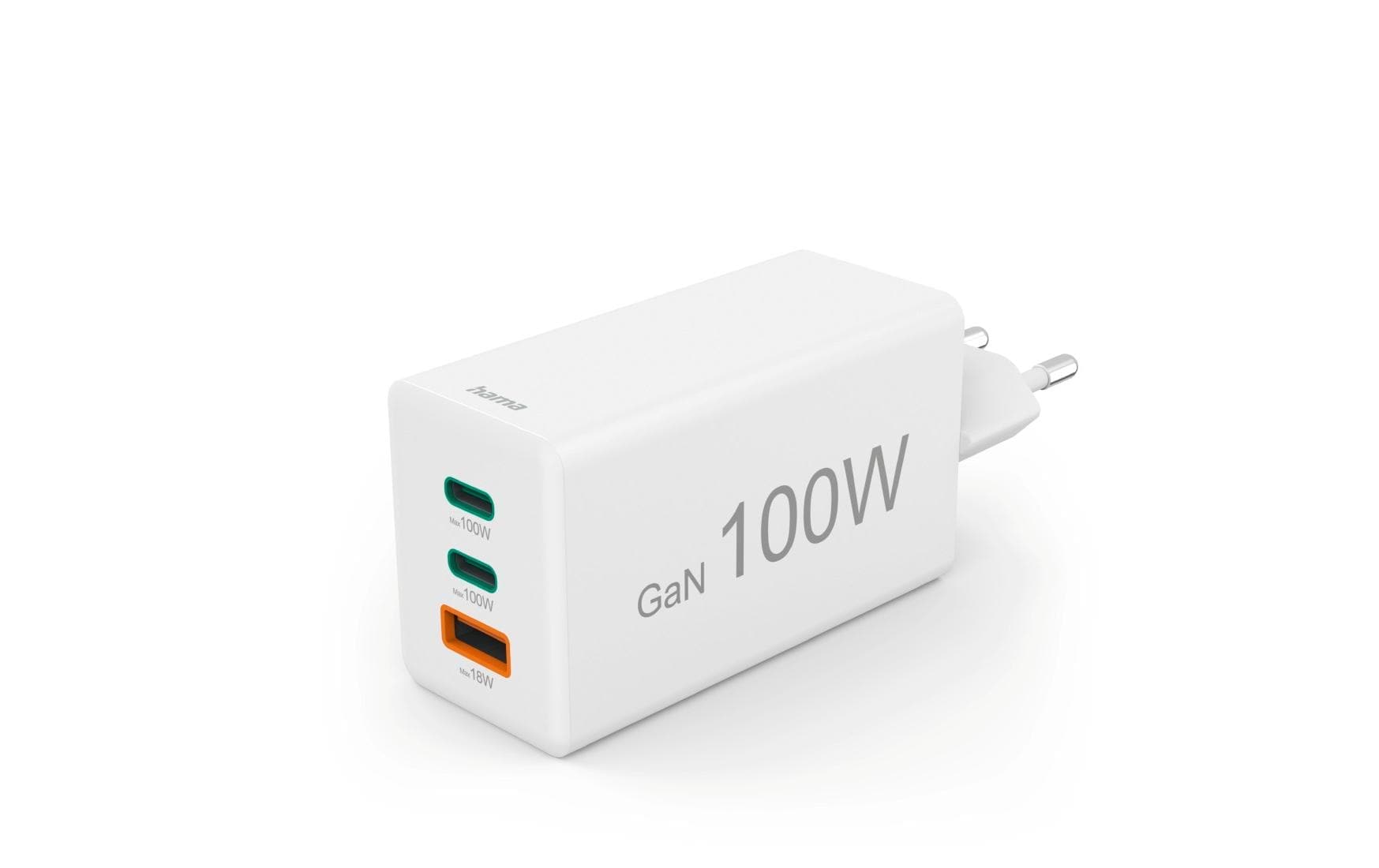 Hama USB-Ladegerät »Gan charger 1x USB-A 2x USB-C 100 W«