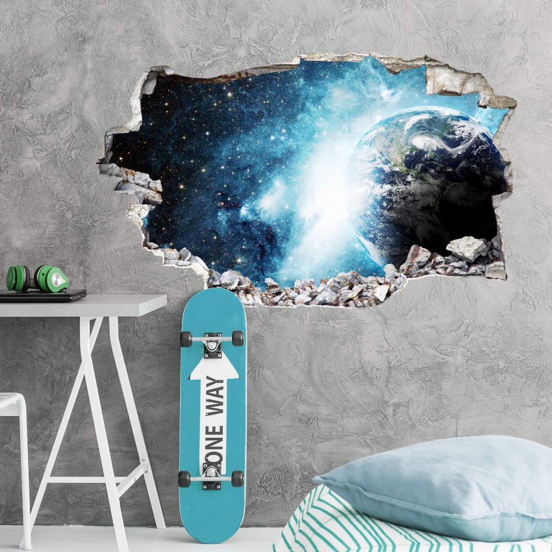 Wall-Art Wandtattoo »Weltraum Sticker 3D confortablement Galaxie«, acheter (1 St.)