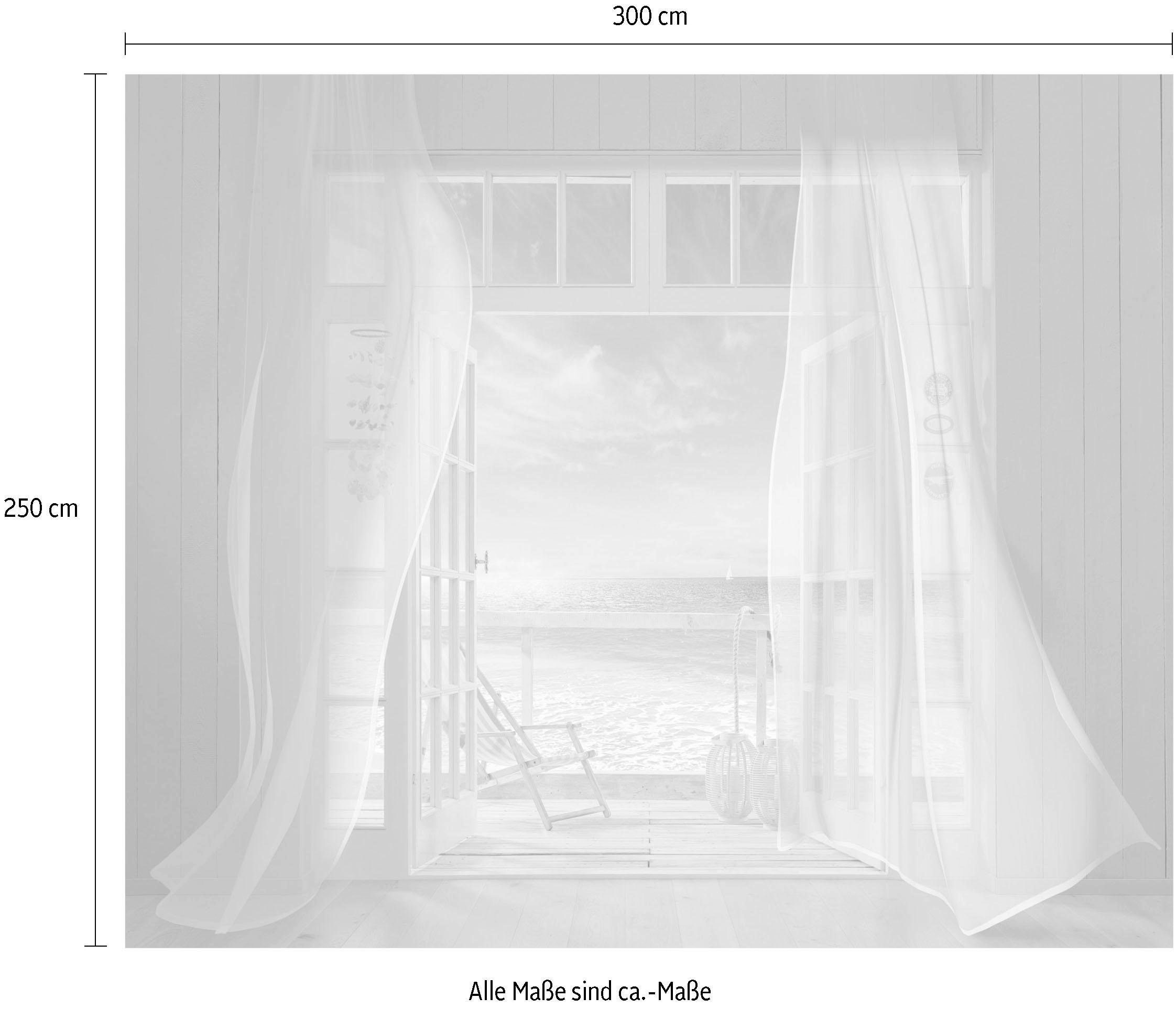 Komar Vliestapete »Digitaldruck Vlies -  Malibu - Grösse 300 x 250 cm« bedruckt glatt Wohnzimmer, Schlafzimmer