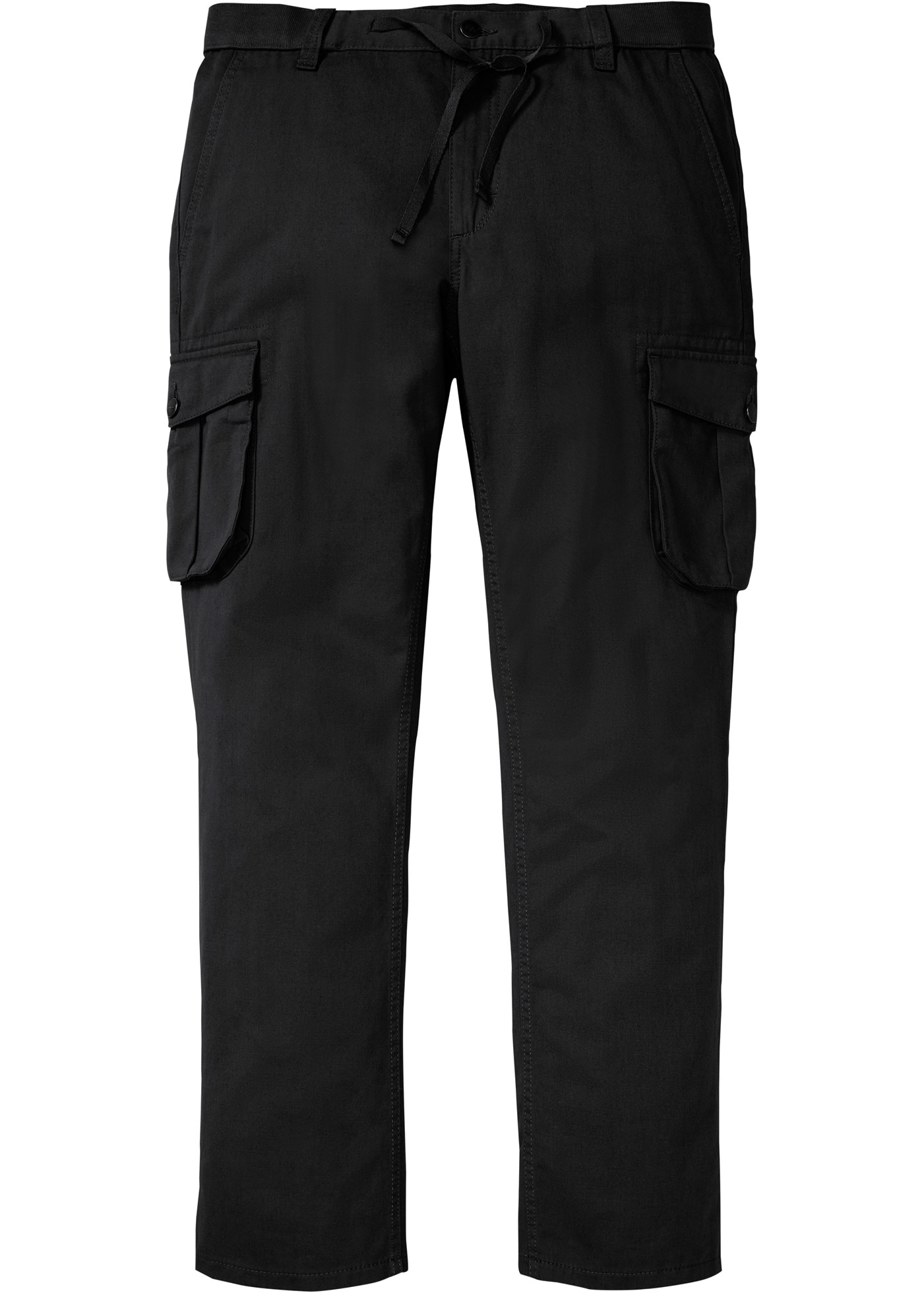 bonprix Pantalon cargo  Regular Fit Cargohose aus reiner Baumwolle, Straight