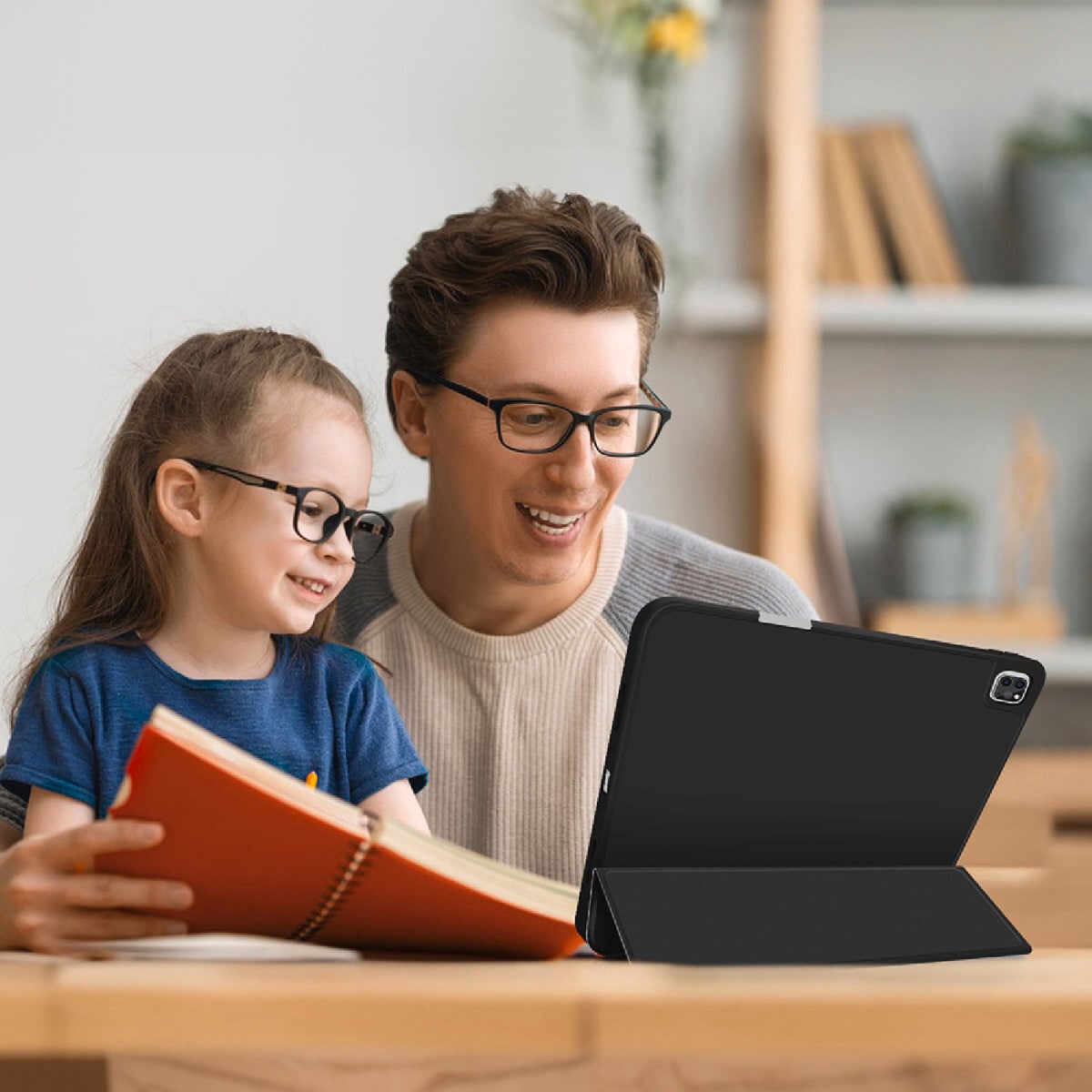 4smarts Tablet-Hülle »Folio Case Basic für Apple iPad Pro 13 (M4, 2024)«, Backcover, Schutzhülle, Handyschutzhülle, Case, Schutzcase, stossfest