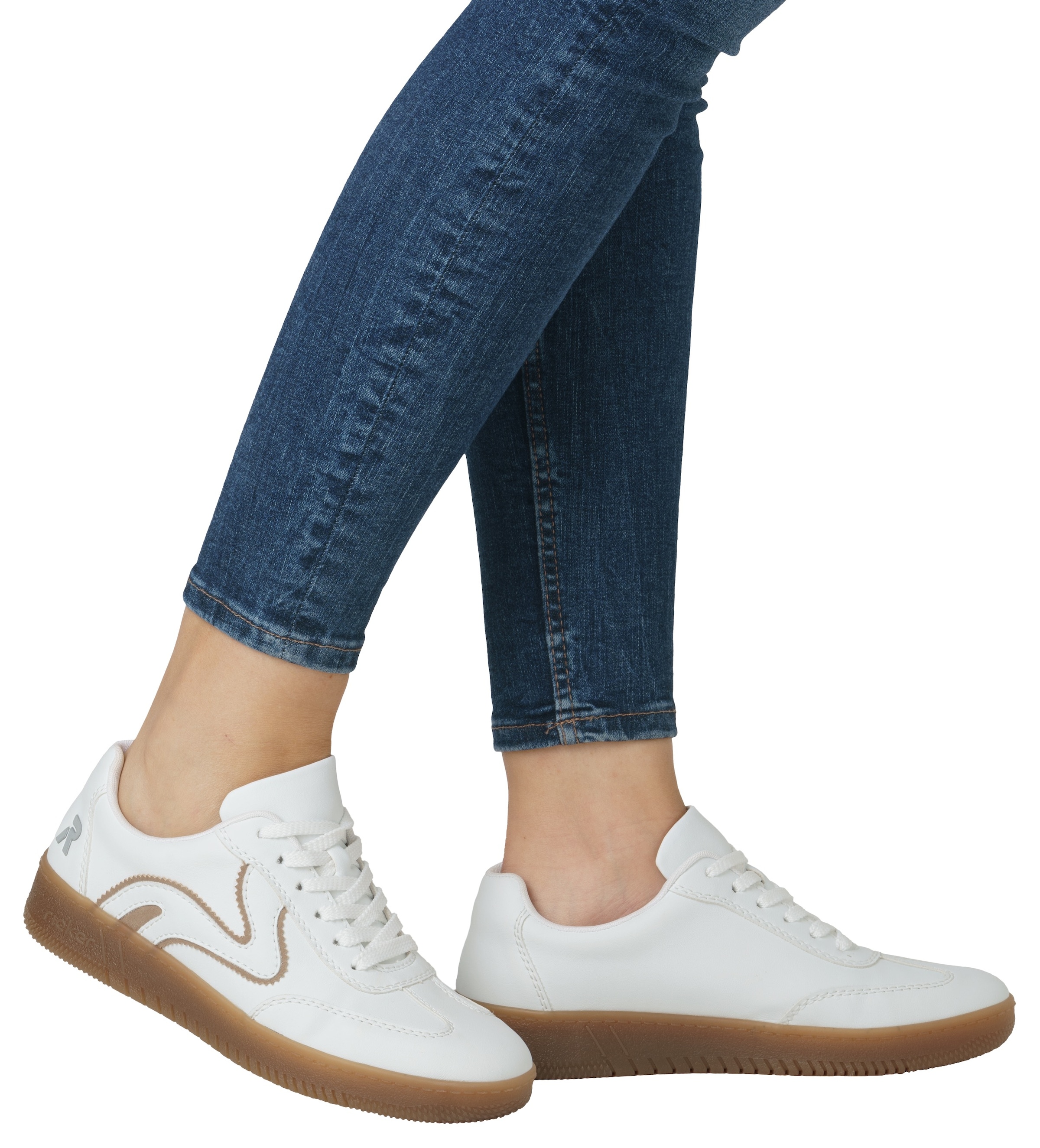 RIEKER Sport Baskets à plateforme  , Freizeitschuh, Halbschuh, Schnürschuh in veganer Verarbeitung