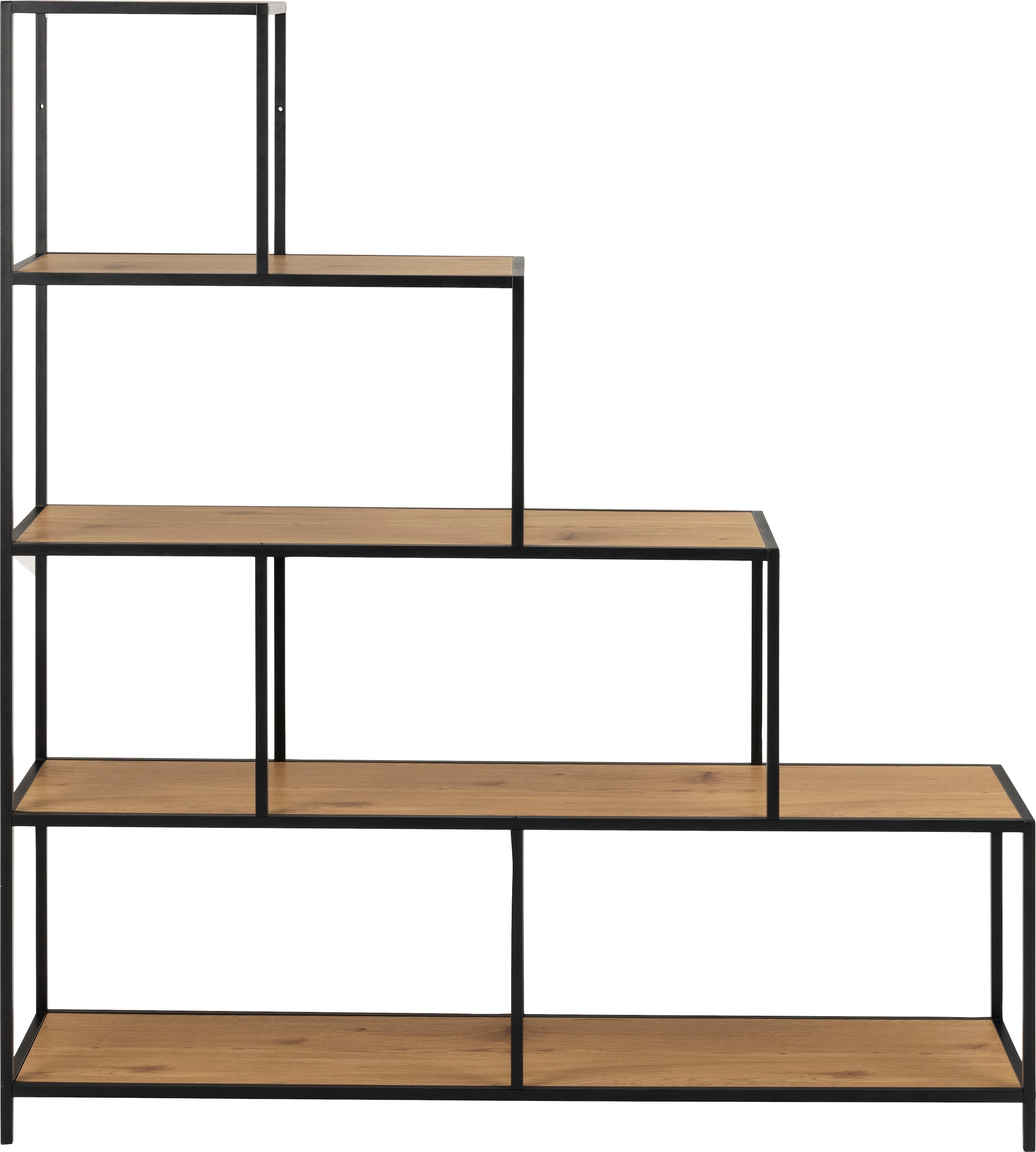 Image of ACTONA GROUP Bücherregal Metallgestell im modernen Industrie-Look, 4 Einlegeböden, Höhe 150 cm