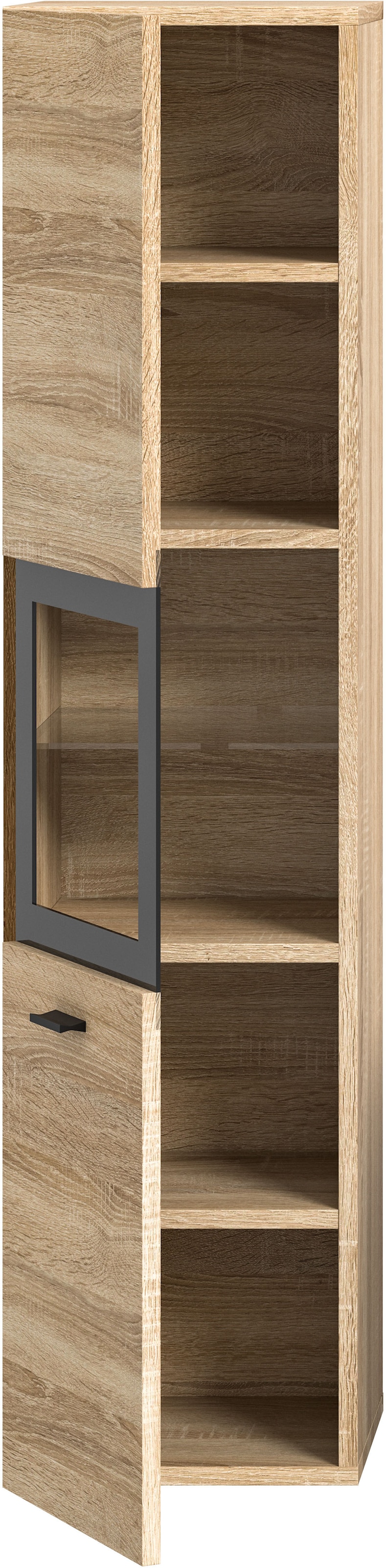 welltime Hochschrank »Tampa, Höhe 125cm, hängend oder stehend montierbar« Badschrank, Bad-Hängeschrank, Badezimmer, Bad-Möbel