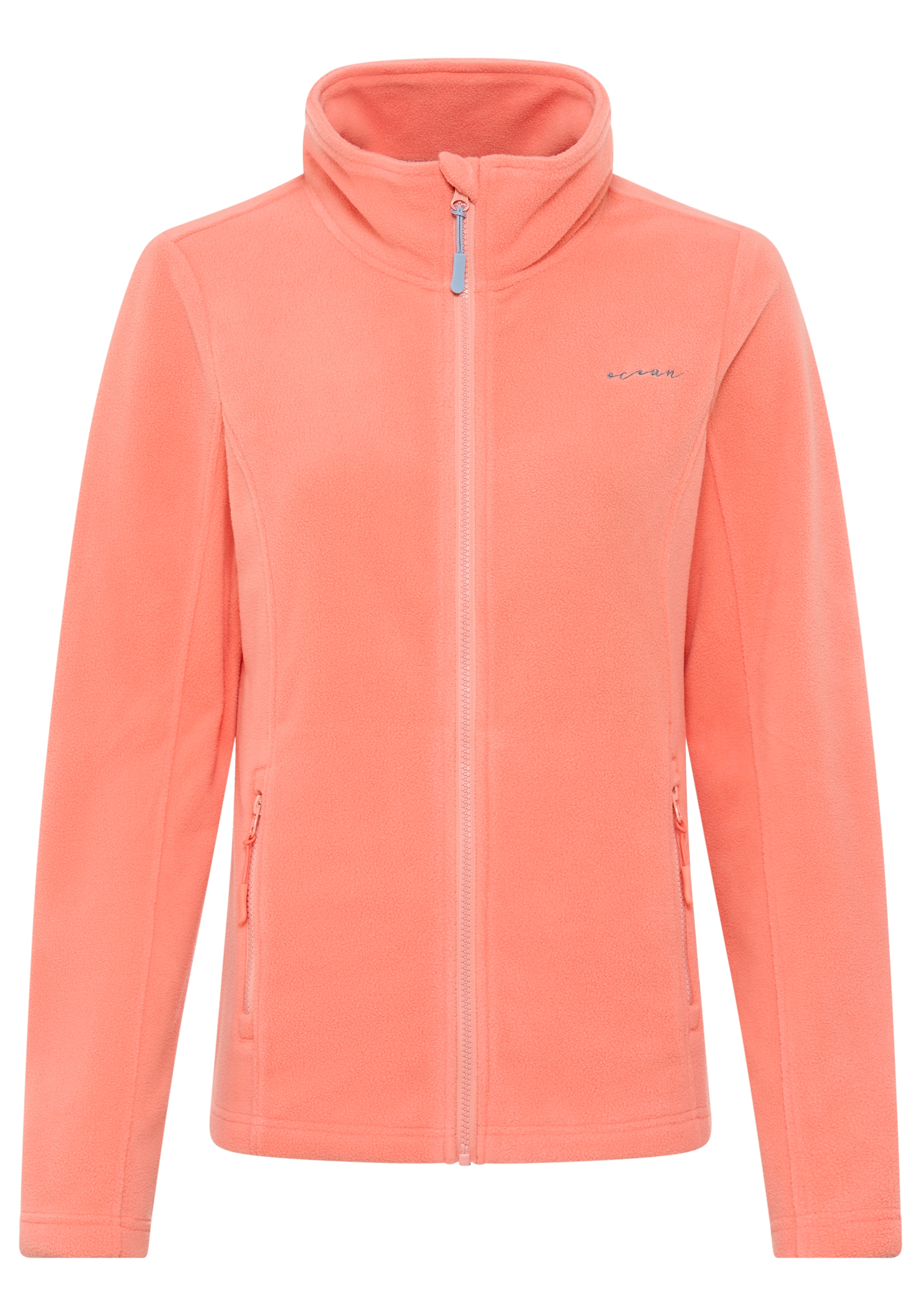 Ocean Sportswear Veste polaire aus weichem Fleece-Material, unifarben, mit Logostickerei