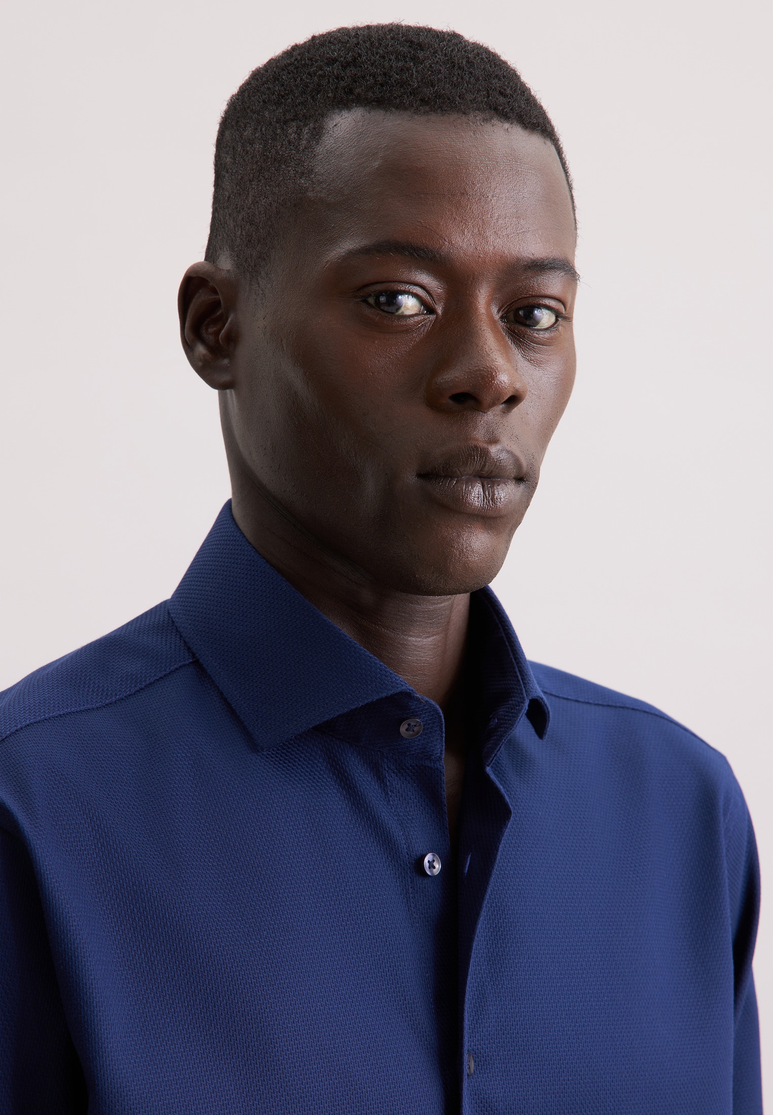 seidensticker Chemise d'affaires »Schwarze Rose« Regular 1/1 Kentkragen Struktur